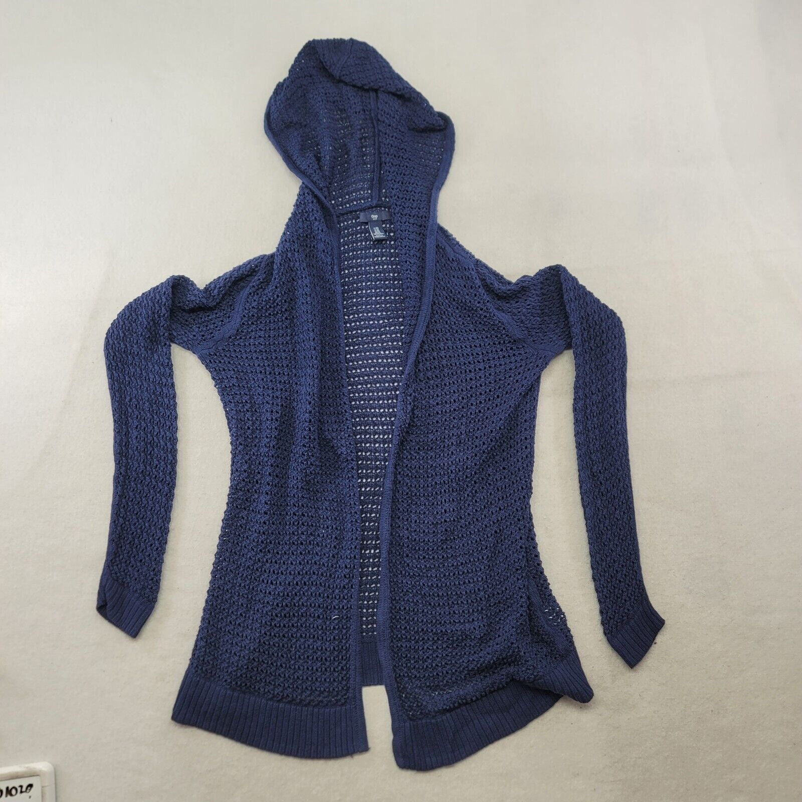 Gap Gap Casual Open Hooded Sweater Womens Size Extra Small Blue Size XS / US 0-2 / IT 36-38 - 2 Thumbnail