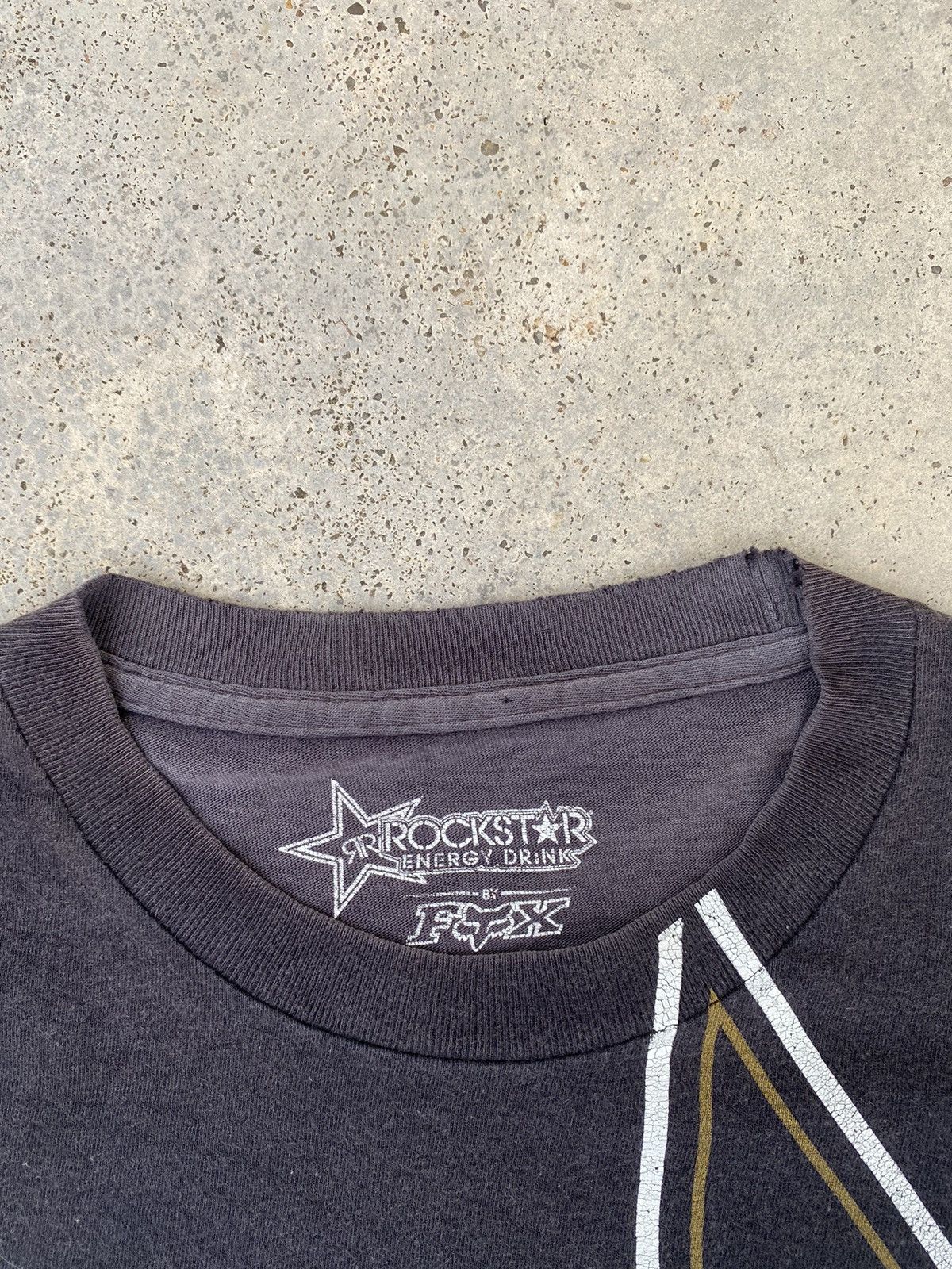 Fox Racing 2000s Sun Faded Fox Racing X Rockstar y2k Tees Size US L / EU 52-54 / 3 - 4 Thumbnail