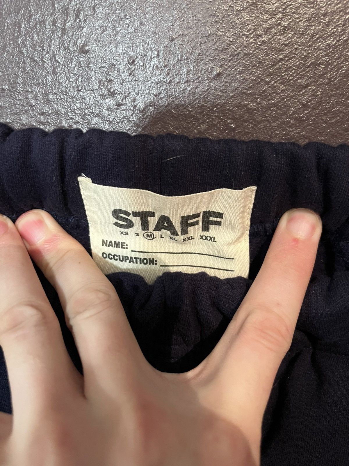 STAFF WORKFORCE STAFF WORKFORCE RARE Maintenance Sweatpants Navy G59 Size US 32 / EU 48 - 3 Thumbnail
