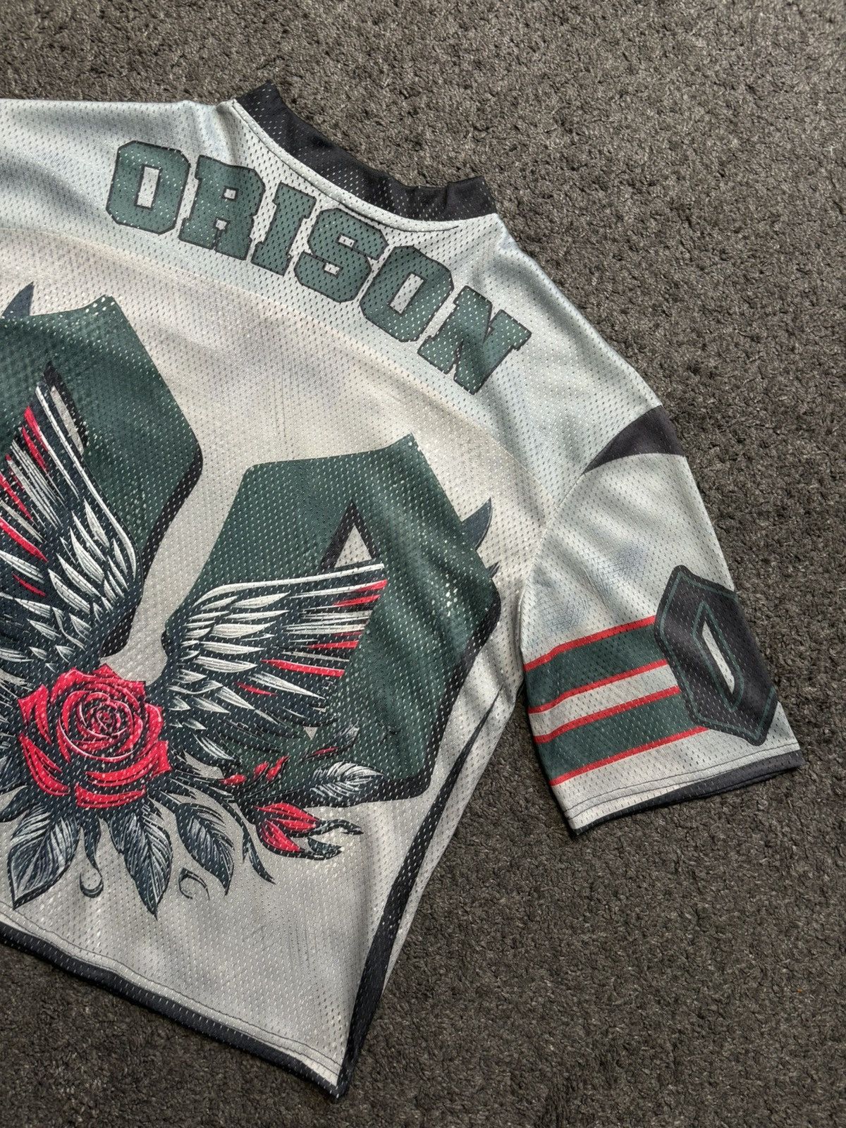 Japanese Brand Vintage style rare angelic roses 00 orison grey black jersey Size US M / EU 48-50 / 2 - 14 Thumbnail