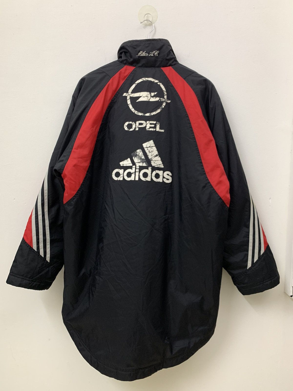 Adidas × Vintage Vintage AC Milan Long Jacket Size US L / EU 52-54 / 3 - 8 Thumbnail