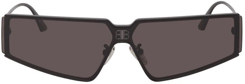Balenciaga o1mt1gz0624 Size: OS / Shield Rectangle Sunglasses in Black Size ONE SIZE - 1 Thumbnail