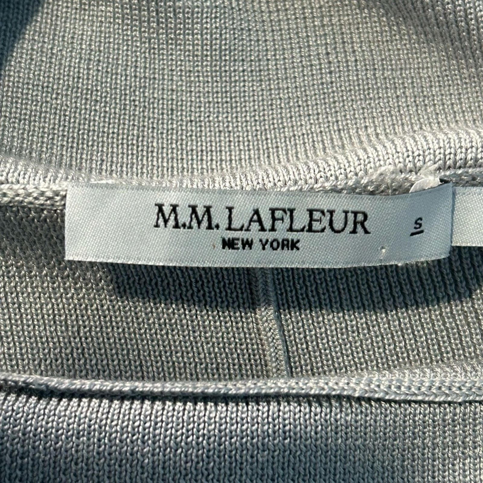 Other MM Lafleur Lalita Dress Silver Silk Knit Midi Slit Dress S Size S / US 4 / IT 40 - 6 Thumbnail