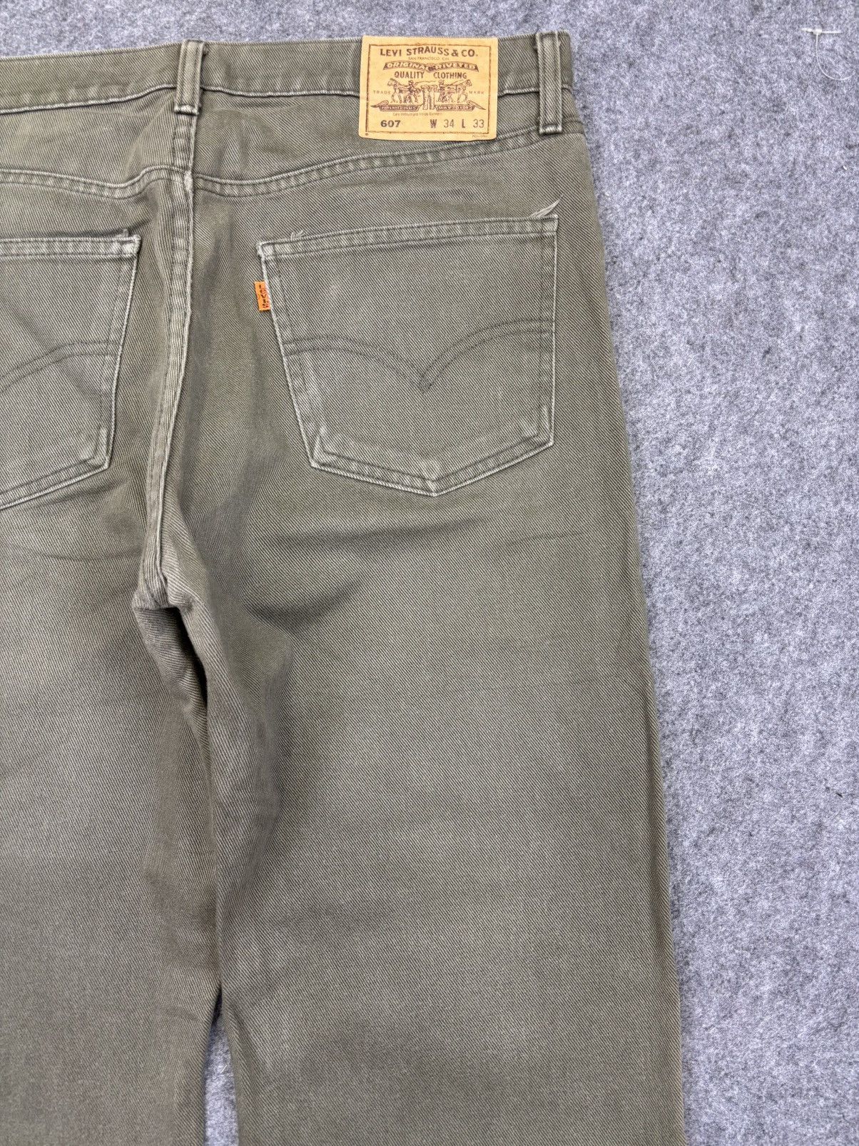 Levi's Vintage y2k Levis 607 Japan Made Orange Tab Denim F735 Size US 34 / EU 50 - 9 Thumbnail