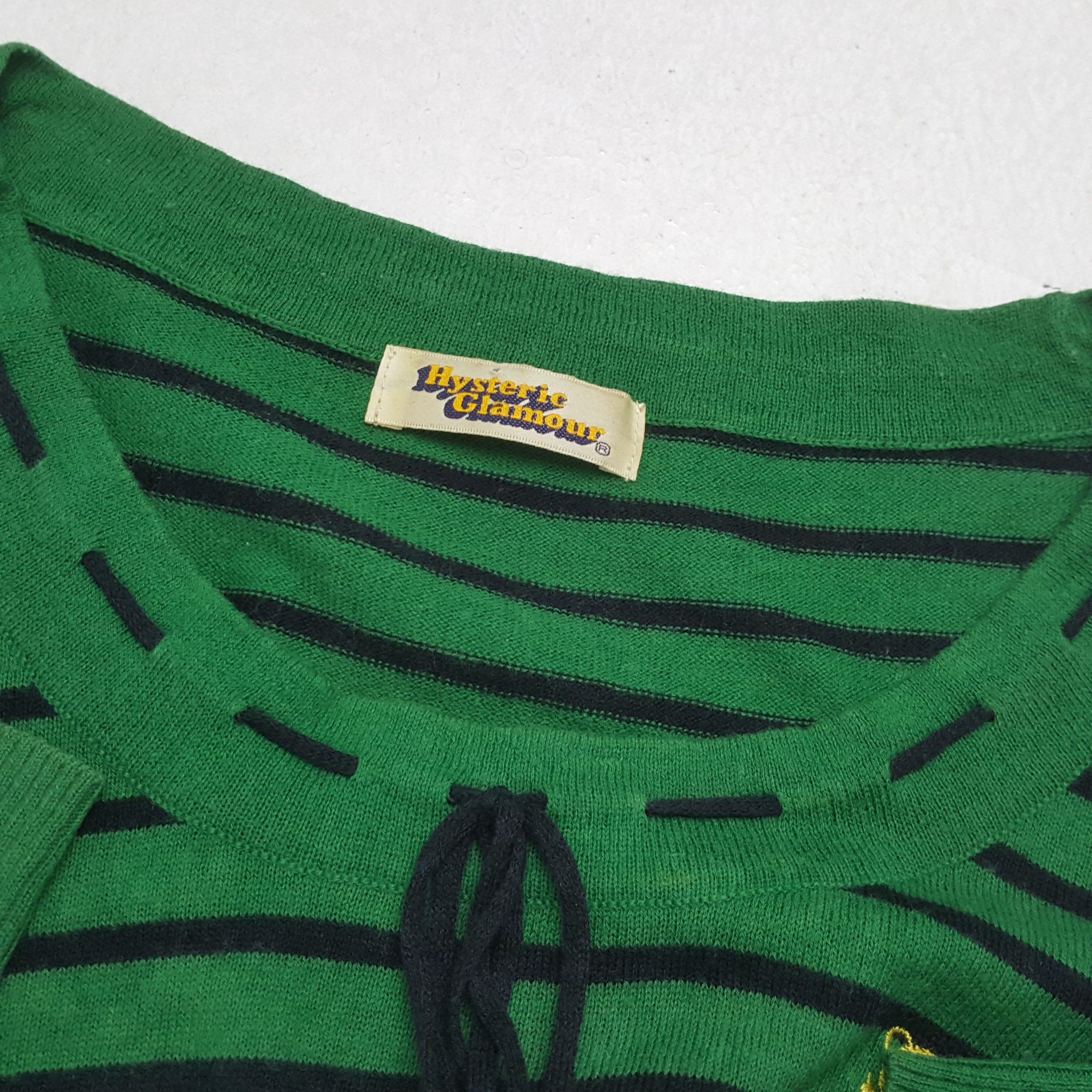 Hysteric Glamour × Japanese Brand × Vintage HYSTERIC GLAMOUR Japanese Brand Stripe Design Tshirt Size XS / US 0-2 / IT 36-38 - 9 Thumbnail