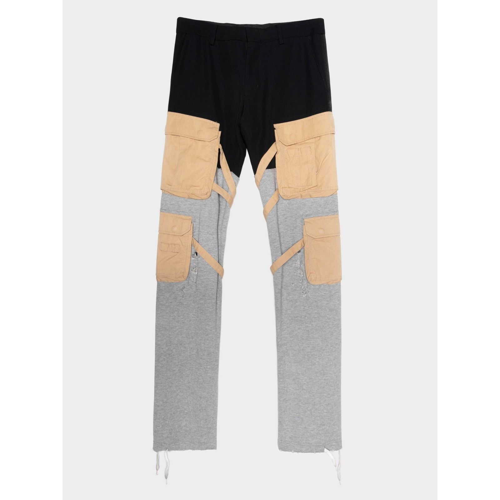 Pre-owned Number N Ine Aw05 Tan Hybrid Cargos In Gray