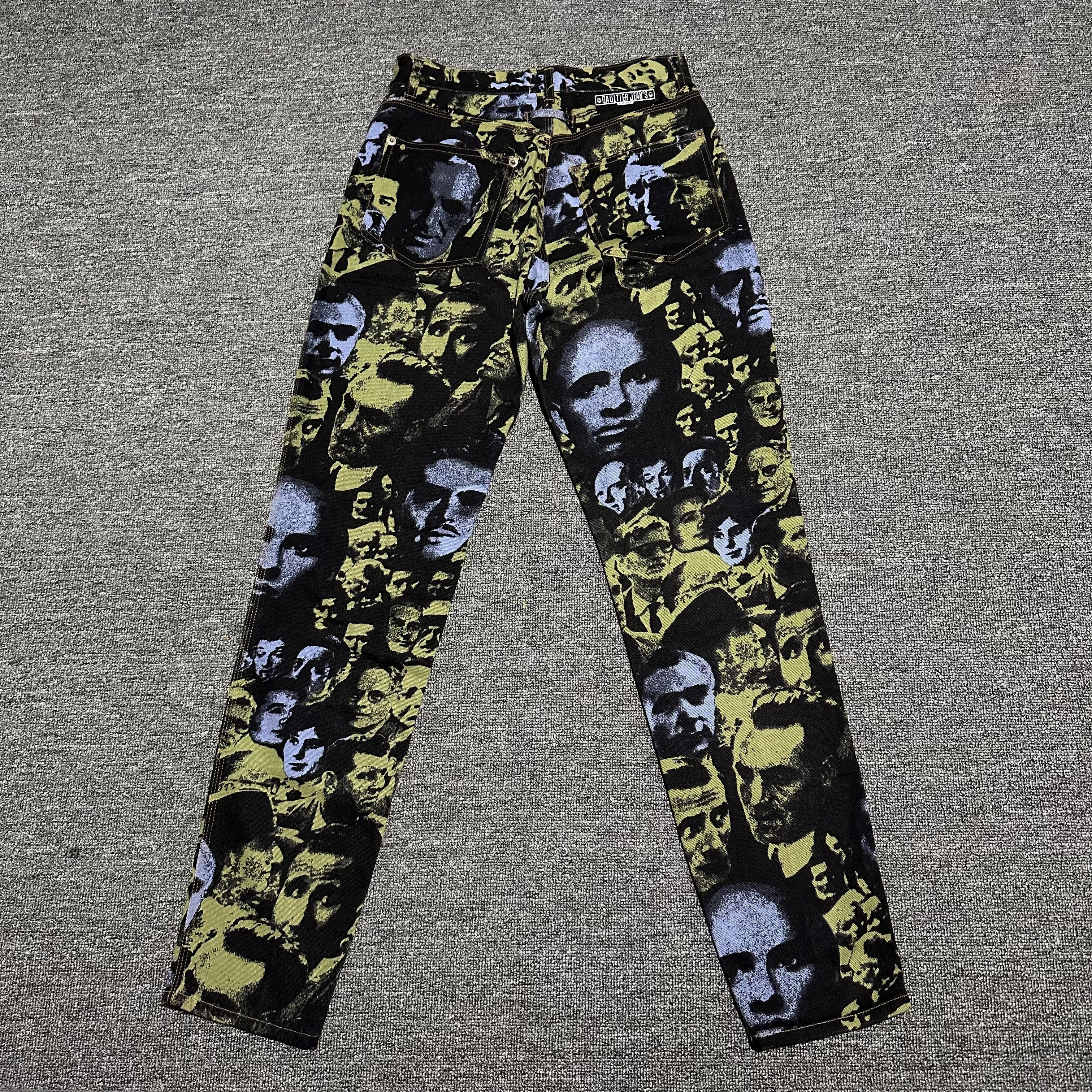 Jean Paul Gaultier Jean Paul Gaultier FW92 Face Jeans denim Pants Size US 30 / EU 46 - 4 Thumbnail