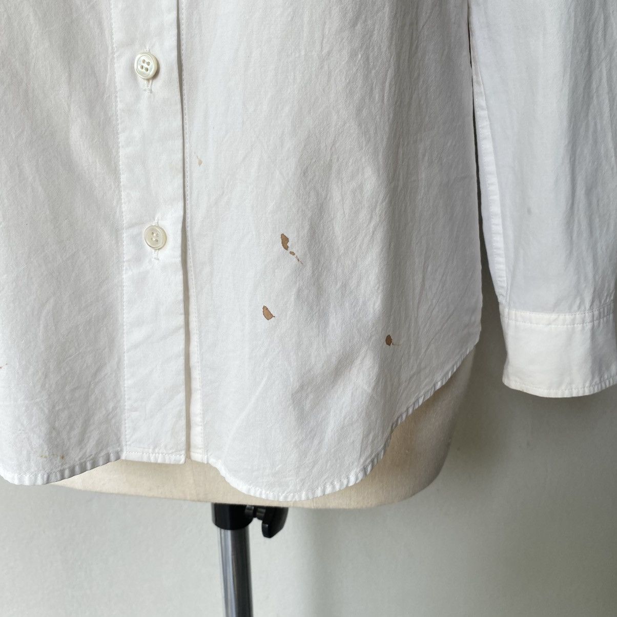 Issey Miyake ISSEY MIYAKE Beige to White Ombre Shirt Size XS / US 0-2 / IT 36-38 - 14 Thumbnail
