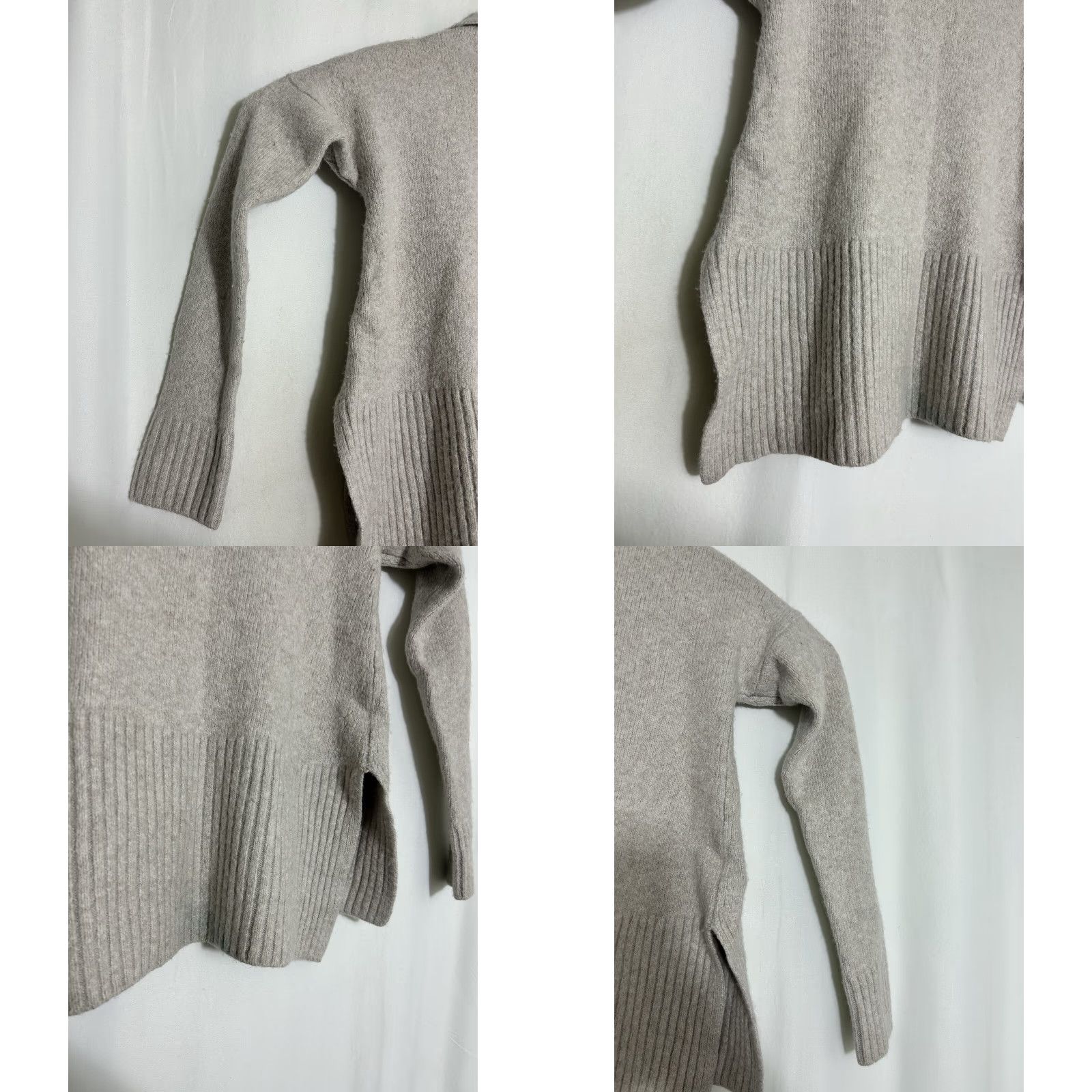 Lou & Grey Lou & Grey Womens Small Beige Pullover Funnel Neck Wool Blend Long Sleeve Sweater Wool Blend Pullover Fanspired? Size S / US 4 / IT 40 - 9 Thumbnail