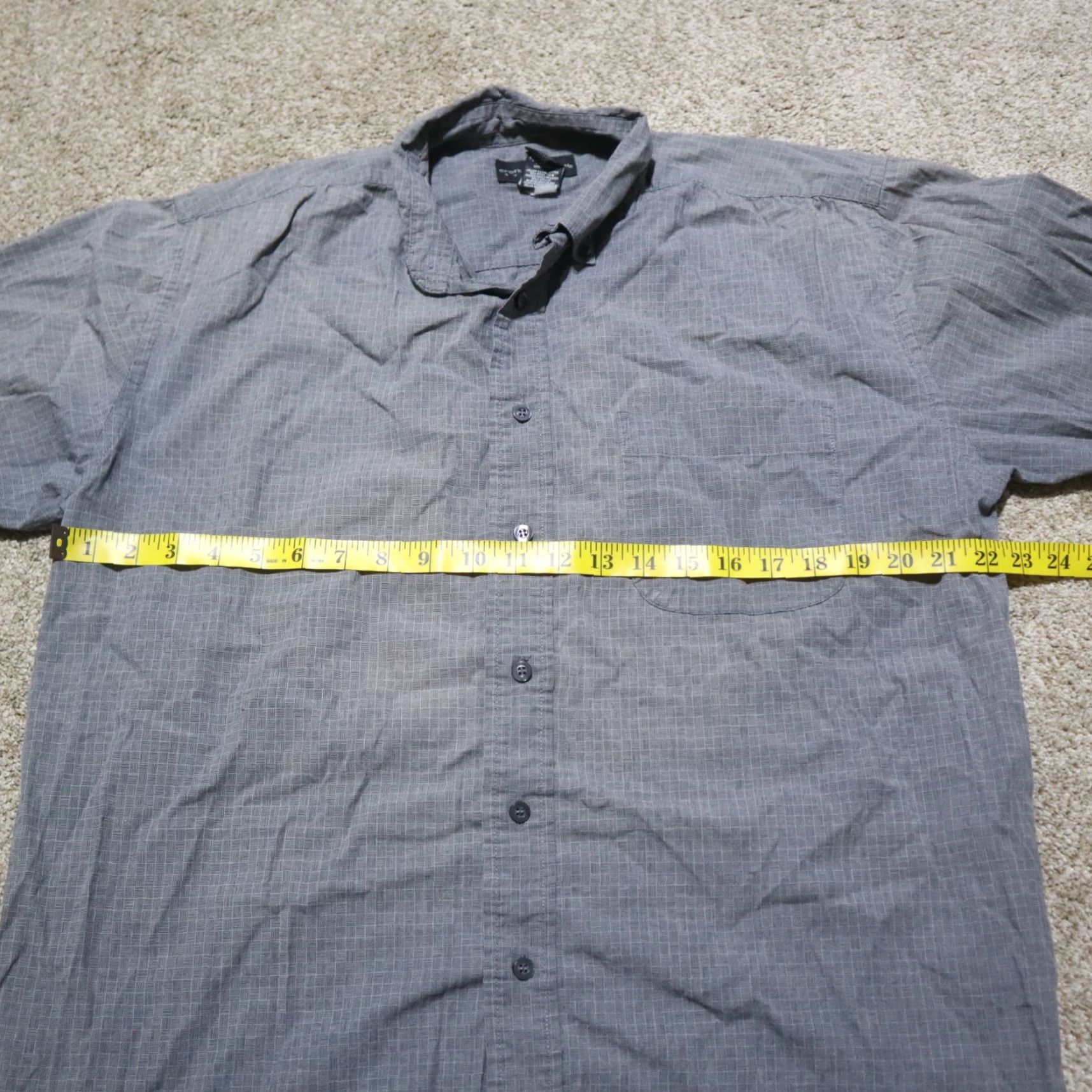 Croft & Barrow Croft & Barrow Shirt Geometric Pattern Button Up Gray Long Sleeve Mens M Size US M / EU 48-50 / 2 - 3 Thumbnail