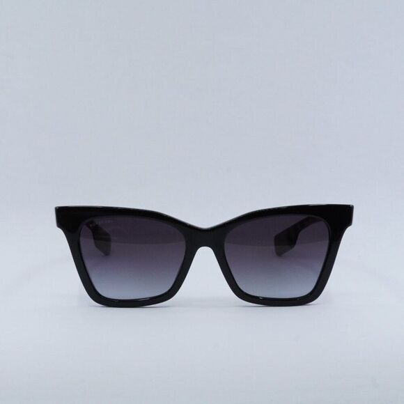 Burberry Burberry Elsa BE4346 39428G Sunglasses Black/Brown Cat Eye Size ONE SIZE - 2 Thumbnail