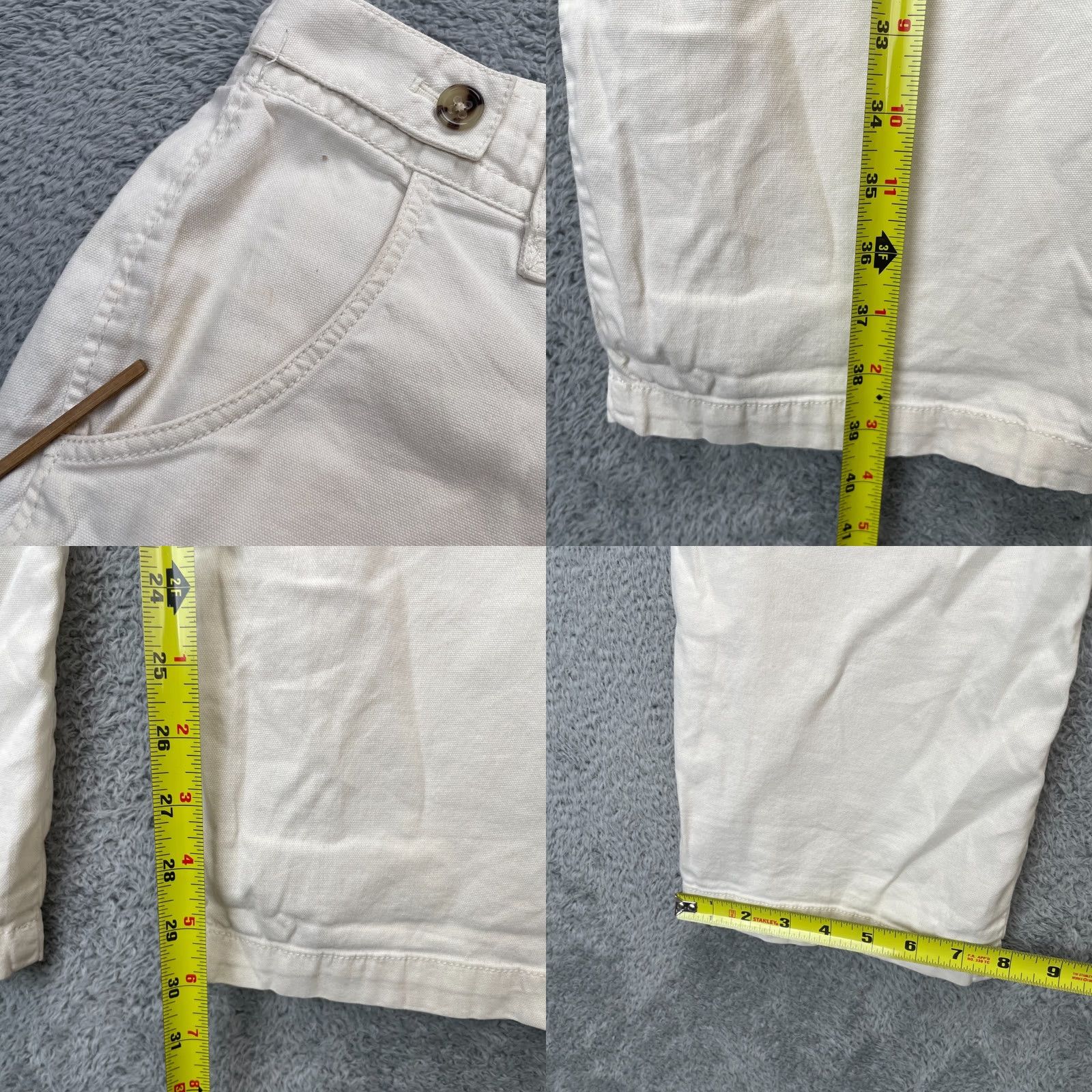Banana Republic Banana Republic Pants Womens 6 Beige Martin-Fit Cargo Pockets Cotton Stretch Jeans/ pants? Size 28" / US 6 / IT 42 - 8 Thumbnail