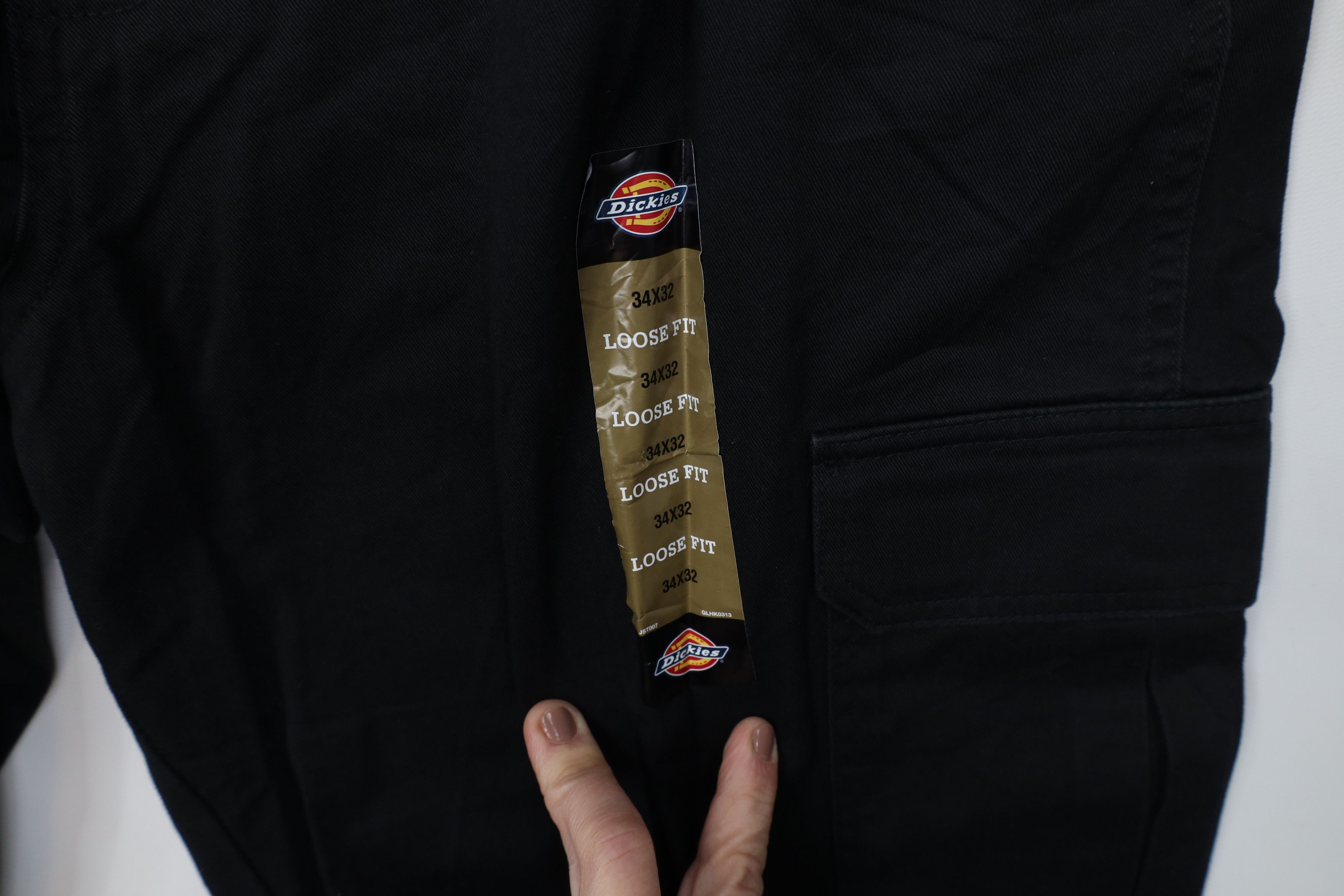 Deadstock Vintage Y2K Dickies Fit Wide Leg Cargo Pants Black
