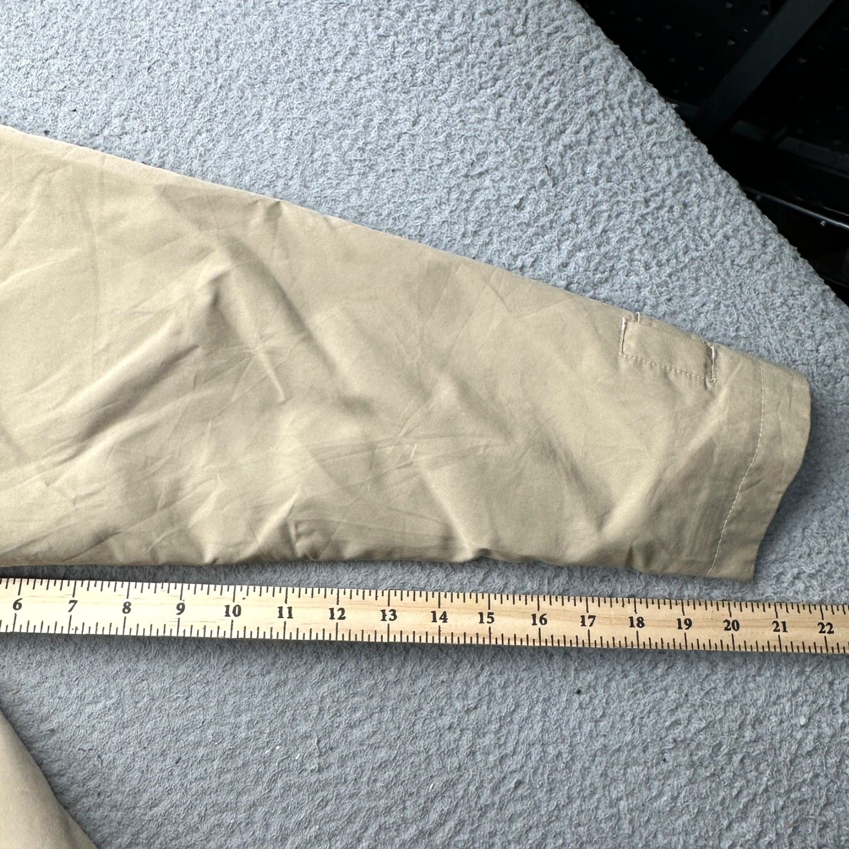 Vintage VINTAGE LL Bean HJ60 Duster Vented Rain Trench Long Coat Women XS Hooded Beige Tan Wool Blend Trench Coat Womens XS Size XS / US 0-2 / IT 36-38 - 5 Thumbnail