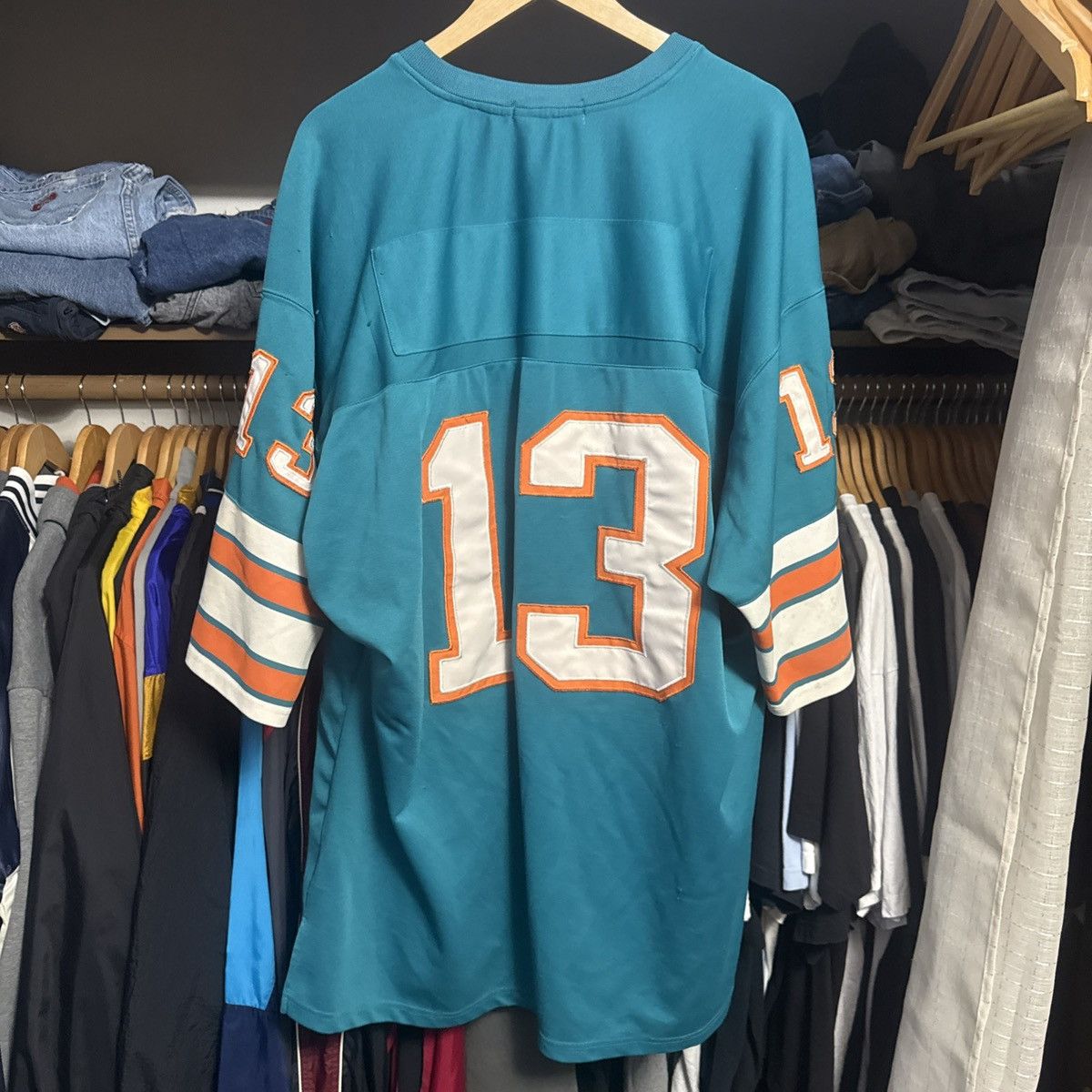 Other Vintage Miami Dolphins #13 Throwback Gridiron Jersey Size 54 Size US XXL / EU 58 / 5 - 5 Thumbnail
