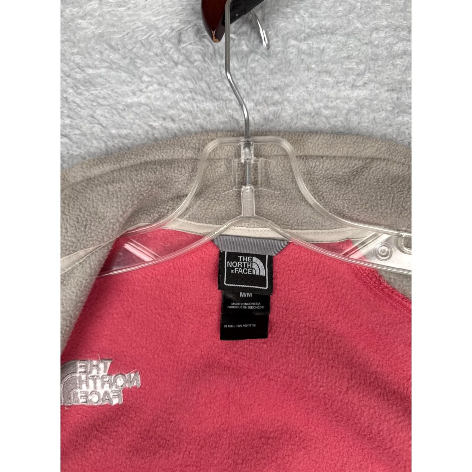 The North Face The North Face Jacket Women Medium Pink Tan Fleece Full Zip Outdoor Hiking Liner Size M / US 6-8 / IT 42-44 - 3 Thumbnail