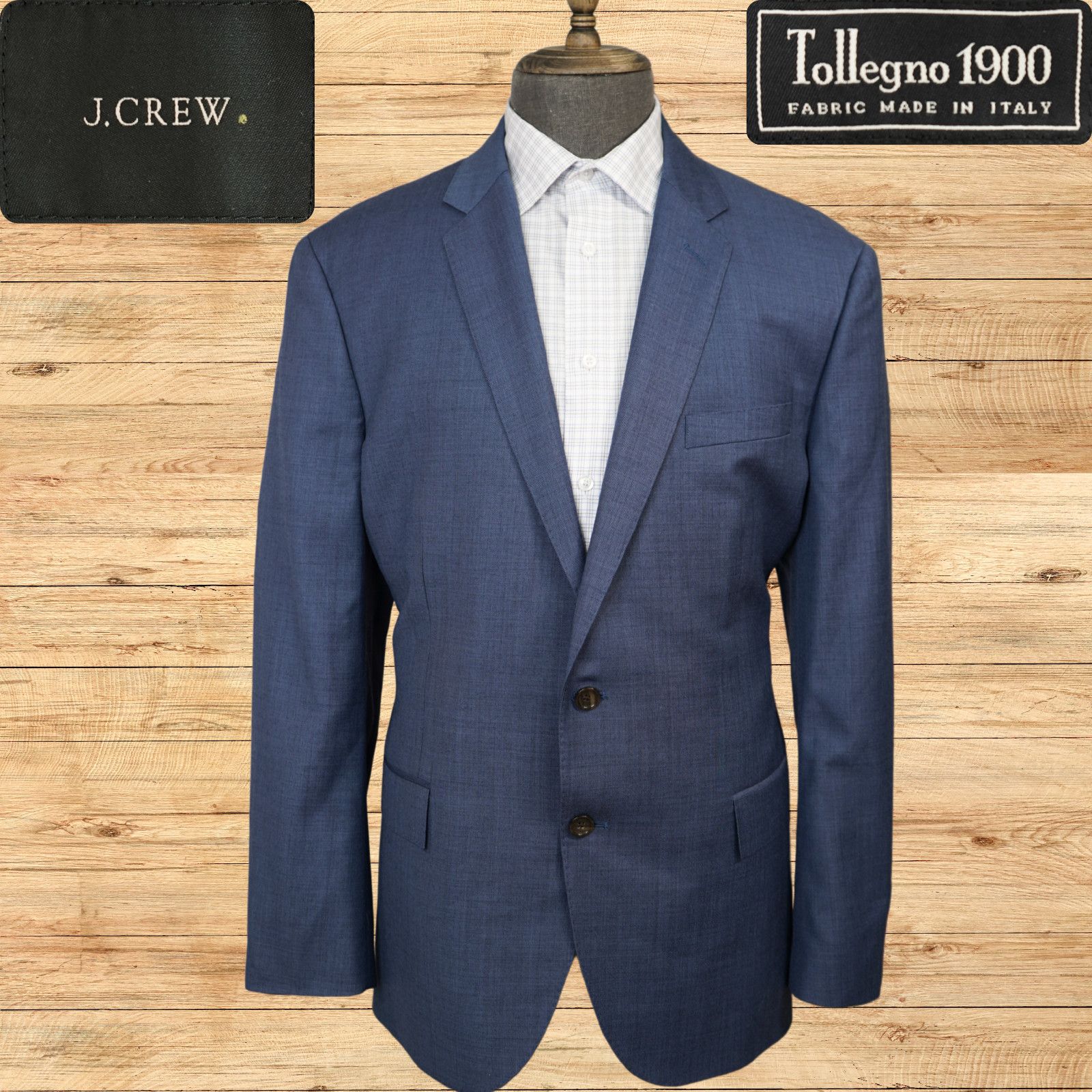J.Crew NWT J. Crew Crosby Suit Jacket Mens 46R Tollegno 1900 Size 46R - 1 Thumbnail