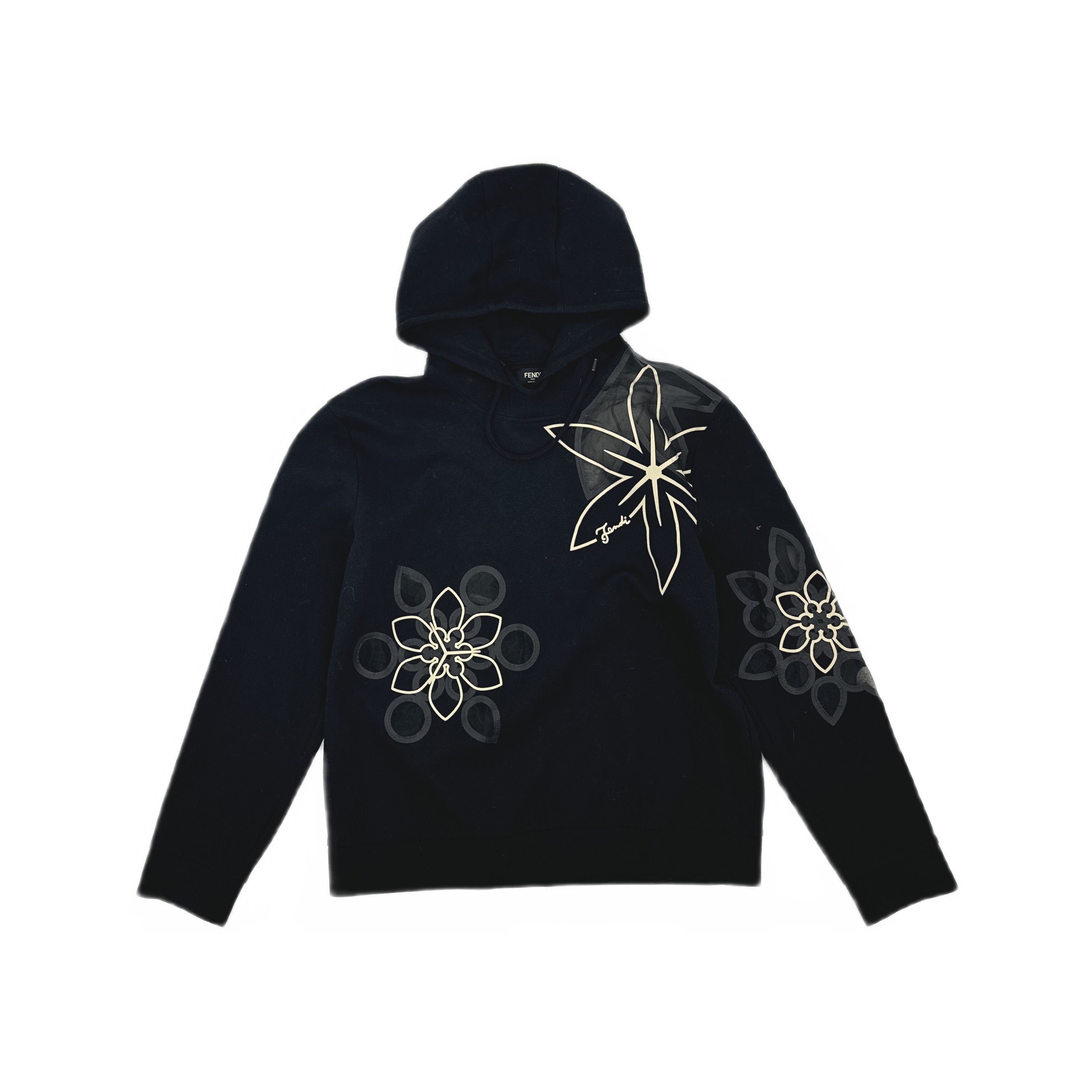 Fendi Fendi Floral Print Hoodie Size XL Size US XL / EU 56 / 4 - 1 Thumbnail