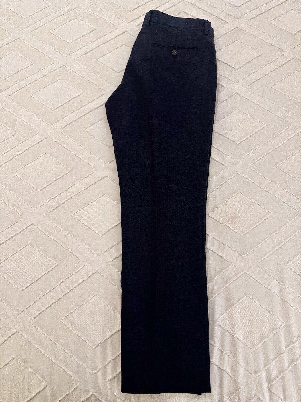 J.Crew J. CREW Bowery Slim Fit 100% Wool Navy Dress Pants Size US 34 / EU 50 - 2 Thumbnail