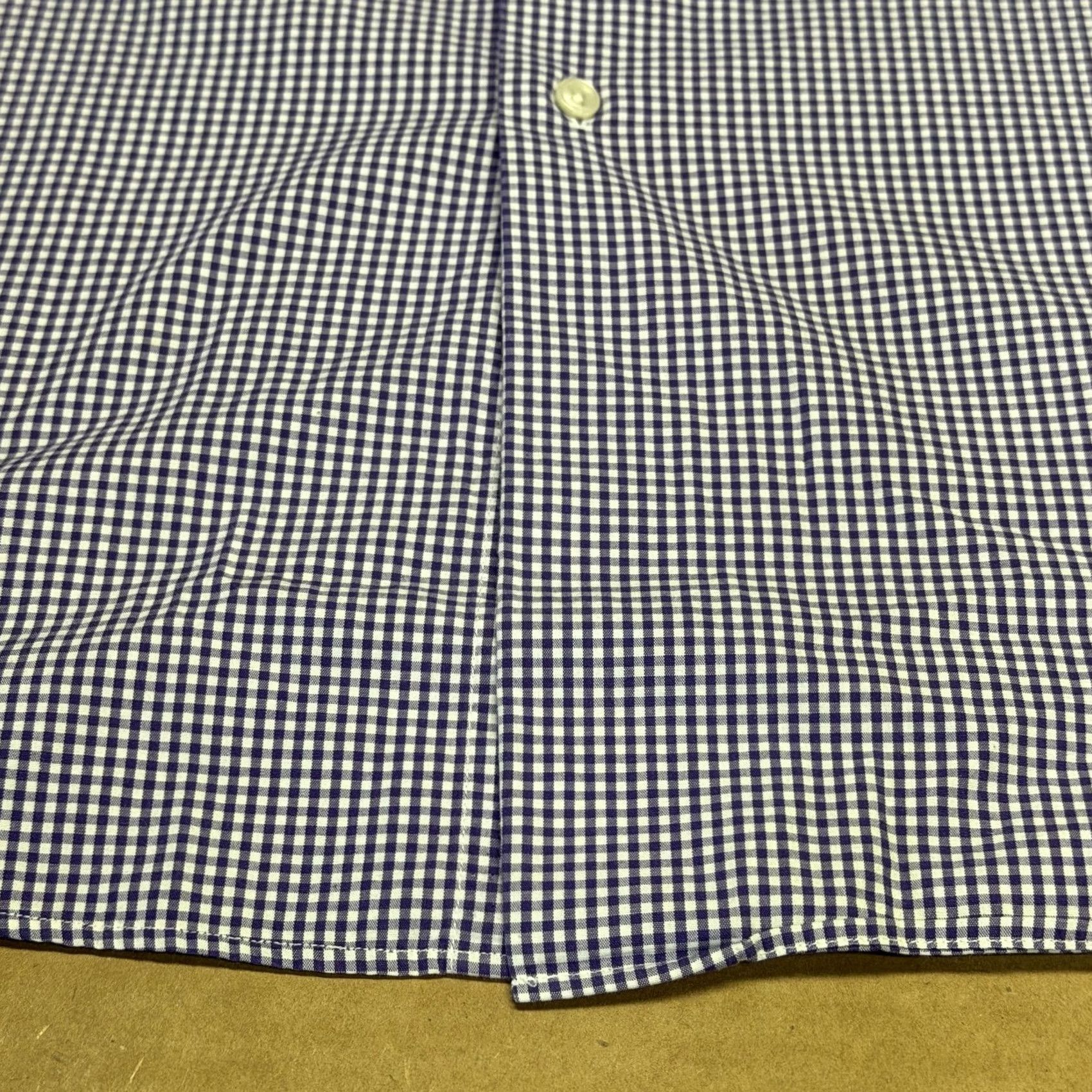 Ralph Lauren Lauren Ralph Lauren Shirt Mens Medium Purple Check Short Sleeve Button Down Size US M / EU 48-50 / 2 - 5 Thumbnail