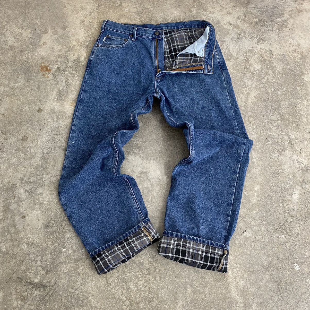 Carhartt Vintage Carhartt Blanket Lined Relaxed Fit Denim Jeans Size US 35 - 1 Thumbnail