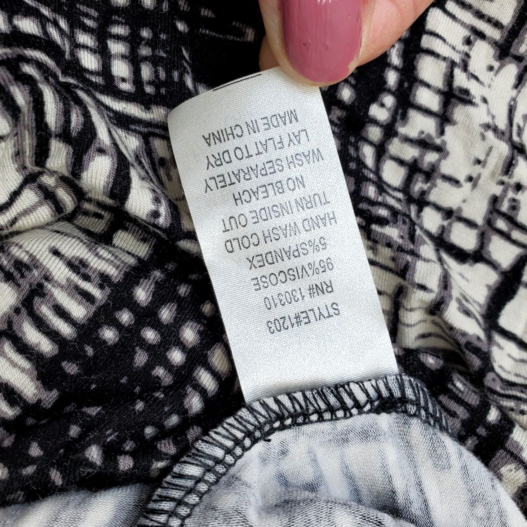 Vintage Josh Brody Maxi Dress Women L Black White Geometric Strappy Backless - Vintage? No Size L / US 10 / IT 46 - 7 Thumbnail