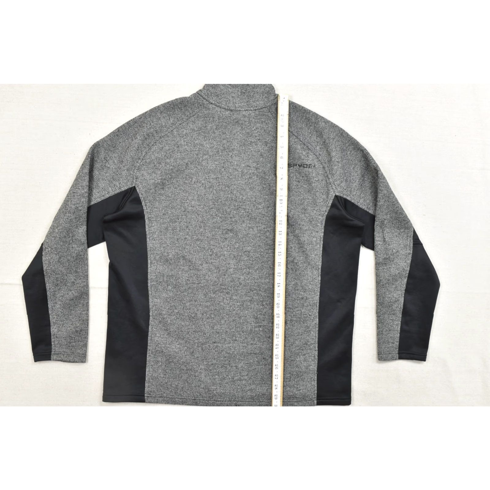 Spyder Spyder Mens Sweater 2XL Gray Black 1/4 Zip Fleece Pullover Mock Neck Outdoor Winter Casual Size US XXL / EU 58 / 5 - 3 Thumbnail