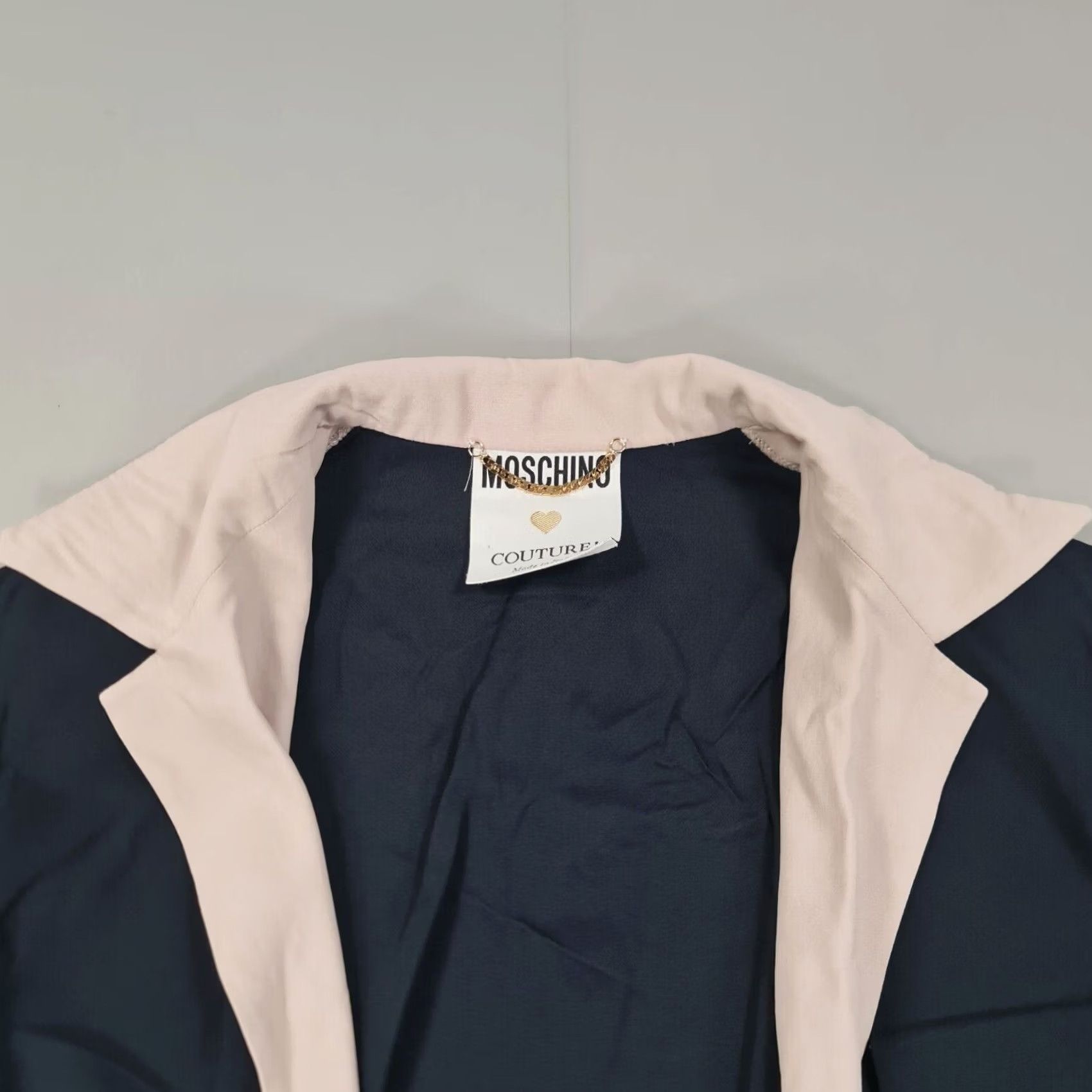 Moschino Moschino Couture Womens Jacket Lightweight Navy Blue 14 UK Basic Jacket Designer Casual Size XL / US 12-14 / IT 48-50 - 2 Thumbnail