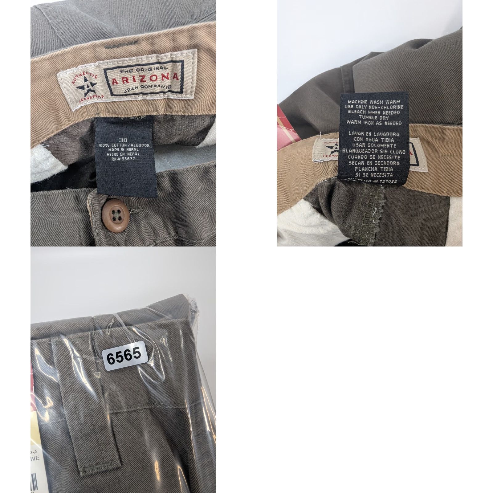 Vintage VINTAGE Arizona Jeans NWT Olive Khaki Cargo Shorts Mens 30 Cargo Pocket Classic 90s Outdoor Retro Y2K Denim Cotton Summer Fall Spring Winter Olivе Size US 30 / EU 46 - 8 Thumbnail