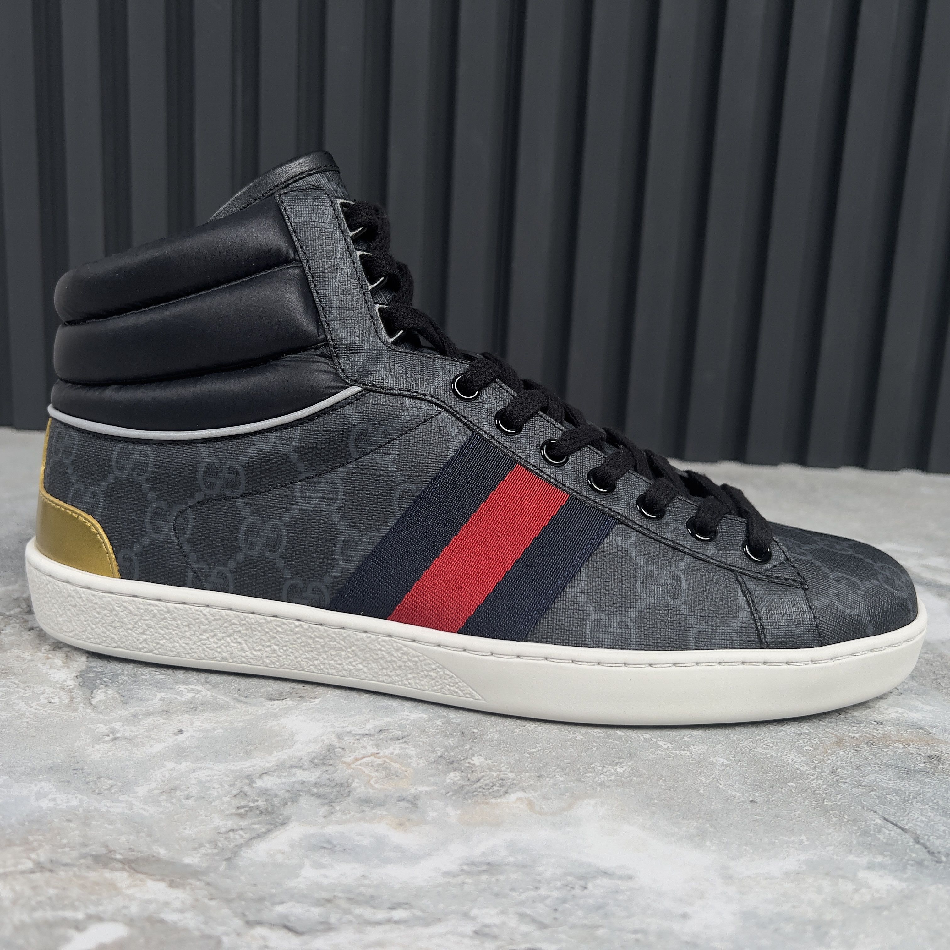Gucci GUCCI Ace Web Supreme GG Monogram Sneakers Leather Size US 9 / EU 42 - 1 Thumbnail