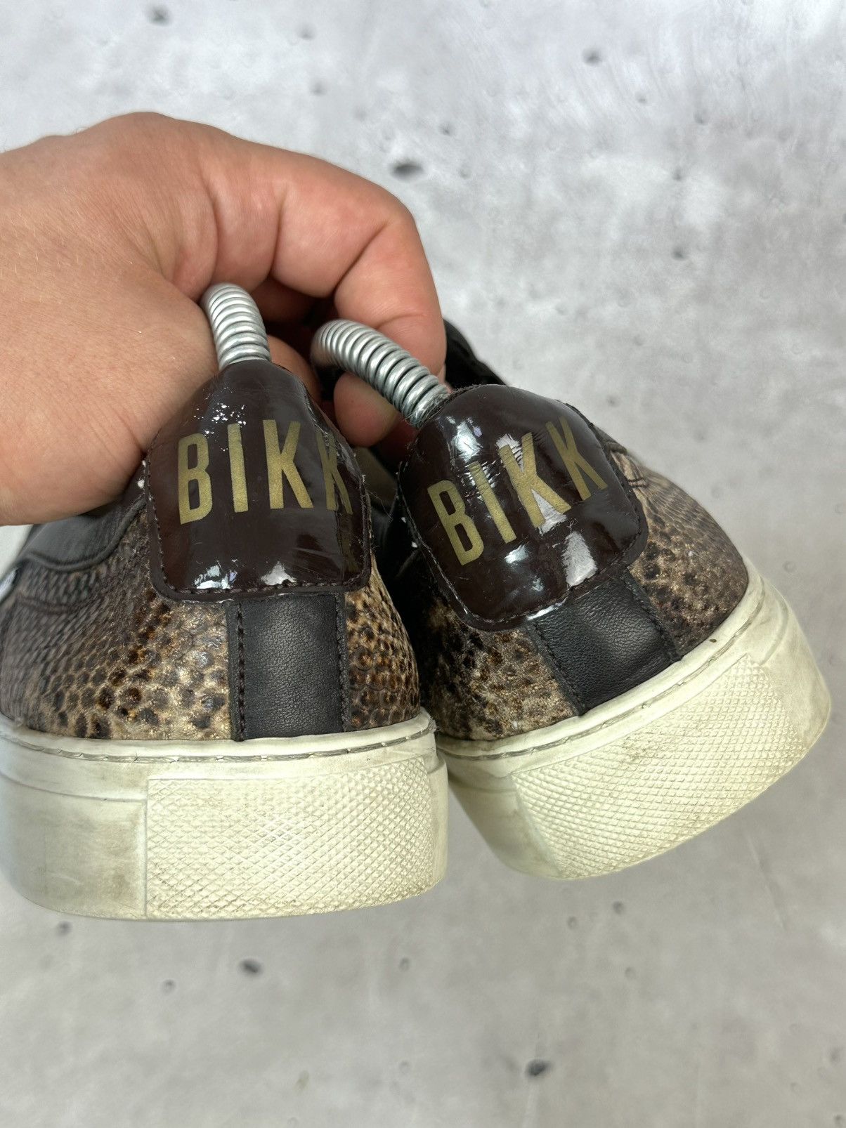 Dirk Bikkembergs Dirk Bikkembergs Snake Brown Leather Men’s Slip on Size US 7.5 / EU 40-41 - 14 Thumbnail