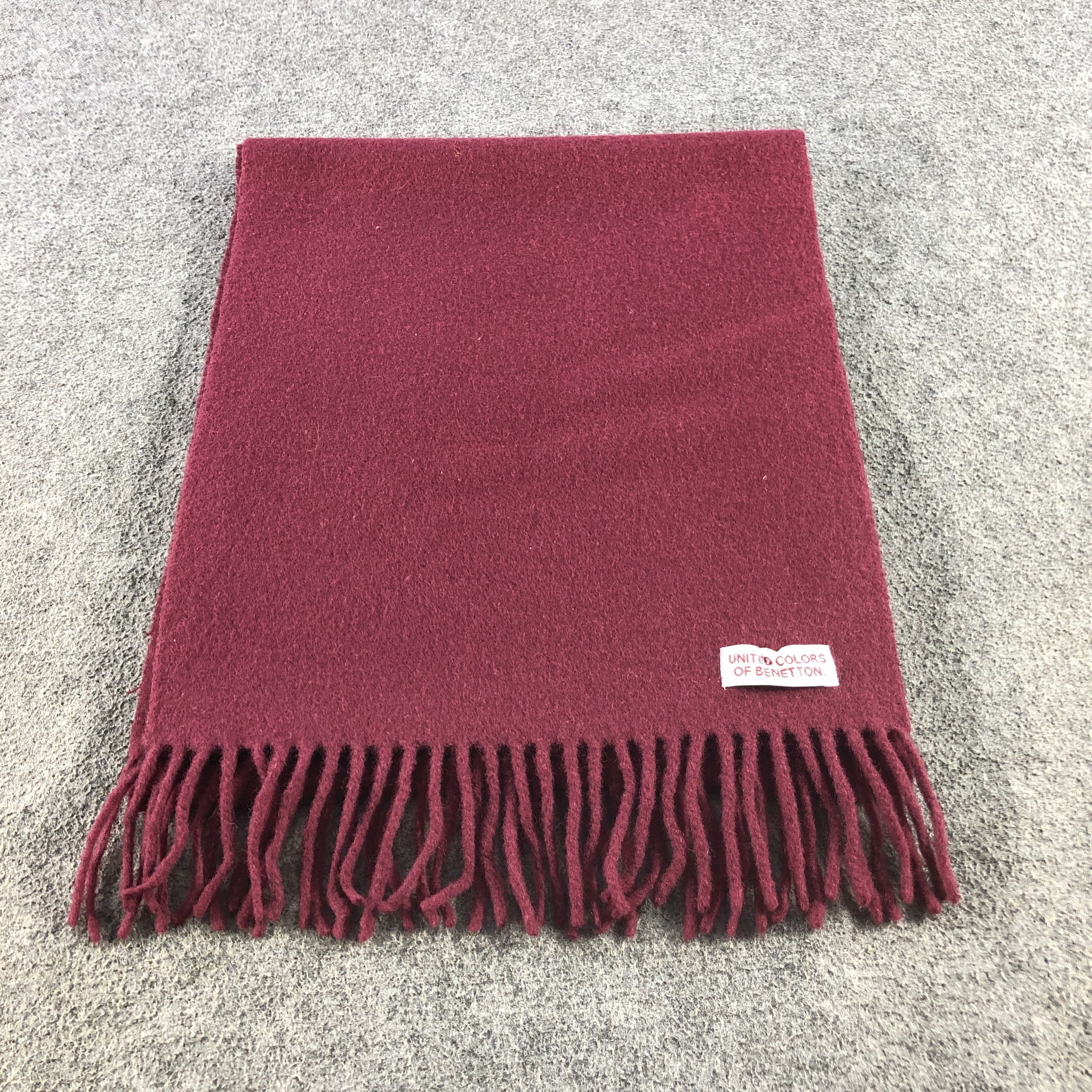 United Colors Of Benetton United Colors Of Benetton Wool Scarf Muffler V2815 Size ONE SIZE - 3 Thumbnail