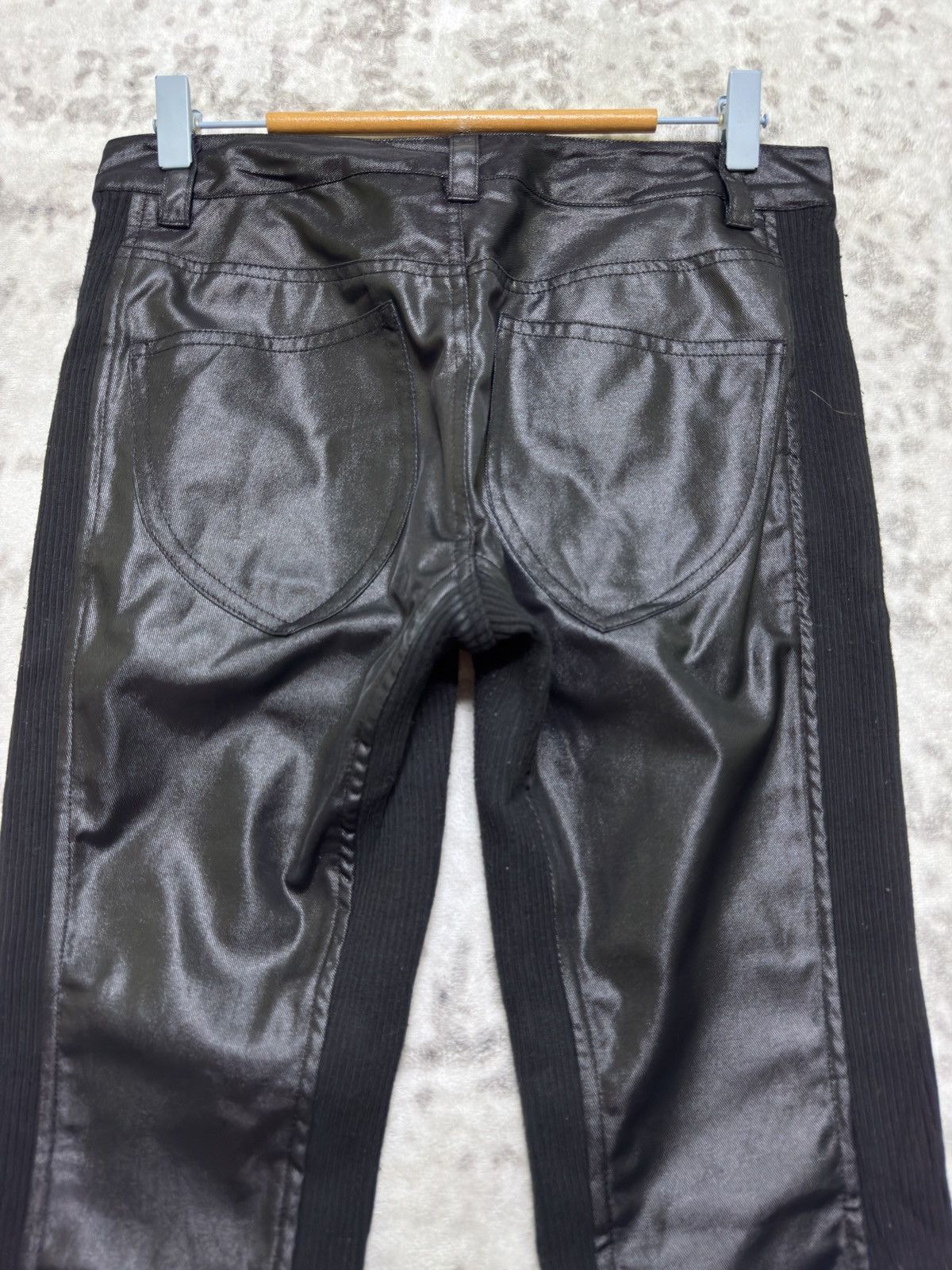 Tornado Mart Vintage Tornado Mart Slim Fit Coated Panel Split Front Pants Size US 29 - 9 Thumbnail