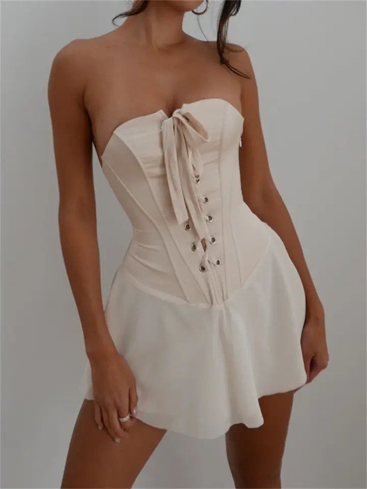 Other Corset Party Cute Mini Vintage Pinterest Dress y2k Size S / US 4 / IT 40 - 5 Thumbnail