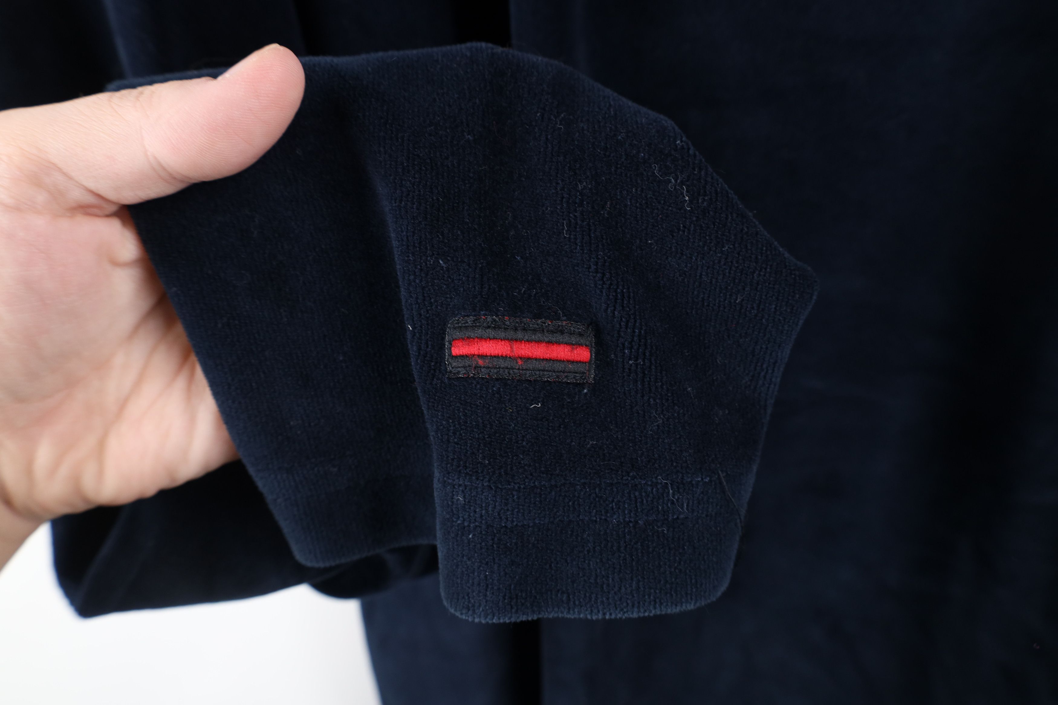 Fubu × Vintage Vintage 90s FUBU Out Script Velour Long Sleeve Polo Shirt Size US XXL / EU 58 / 5 - 5 Thumbnail