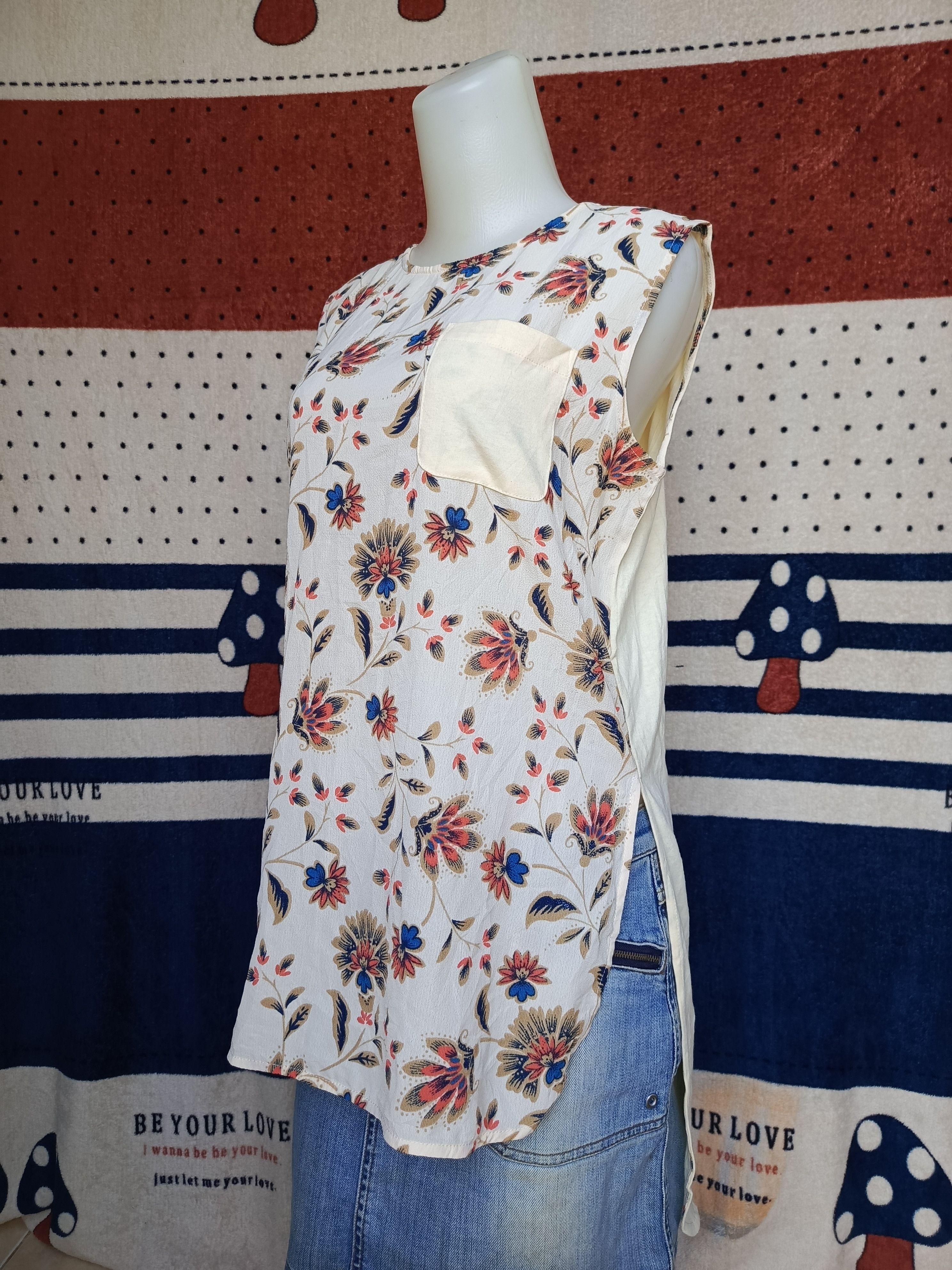 Other Bittoko floral pattern sleeveless shirt Size XS / US 0-2 / IT 36-38 - 2 Thumbnail
