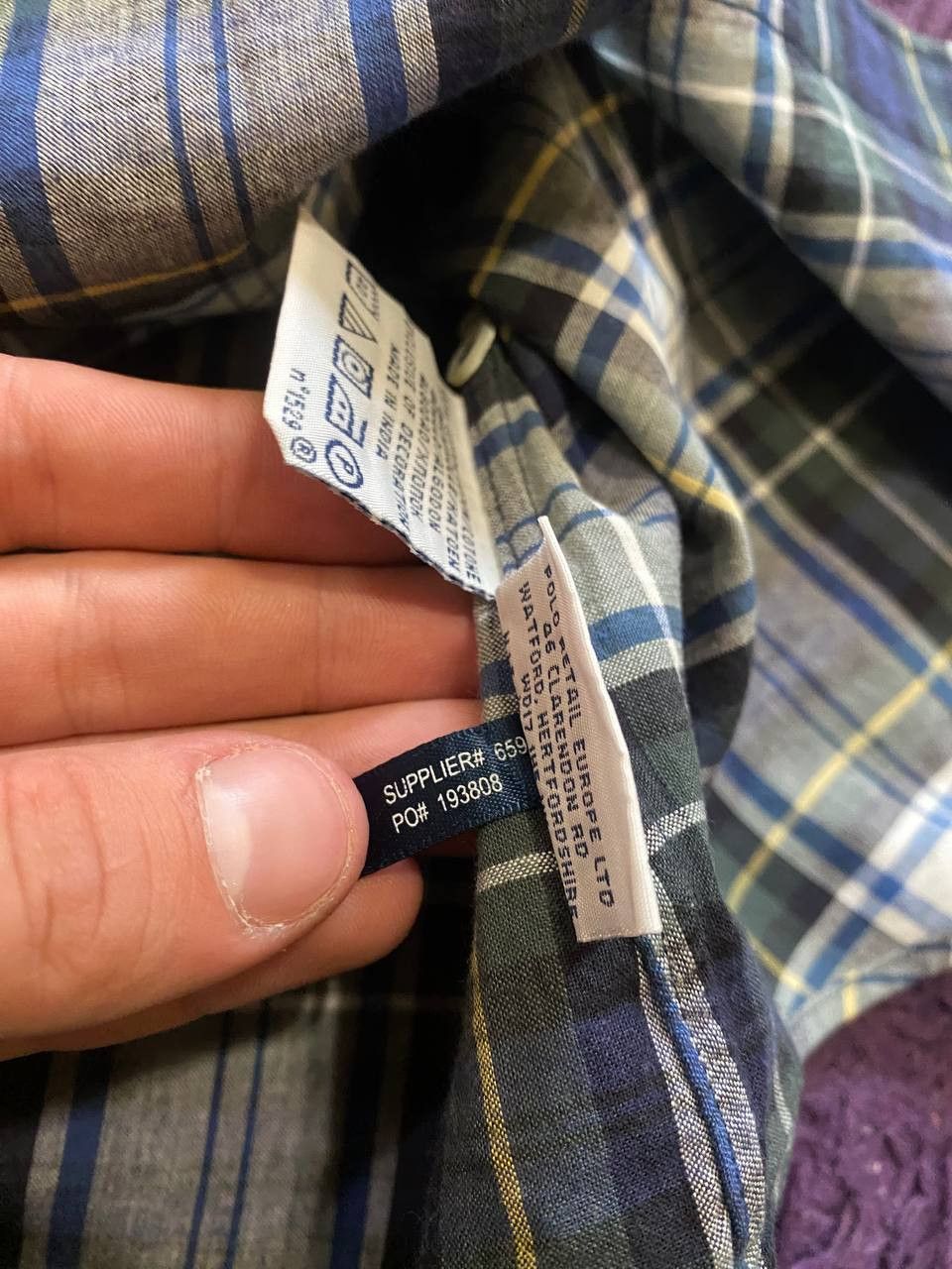 Polo Ralph Lauren POLO RALPH LAUREN Plaid Button Up Cotton SHORT Sleeve Shirt Size US L / EU 52-54 / 3 - 3 Thumbnail