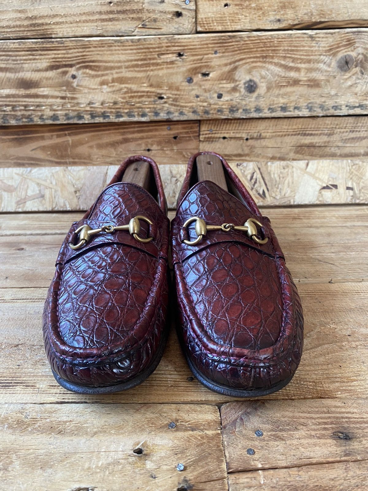 Gucci Gucci horsebit 1953 exotic crocodile leather loafers sz 7 Size US 8 / EU 41 - 4 Thumbnail