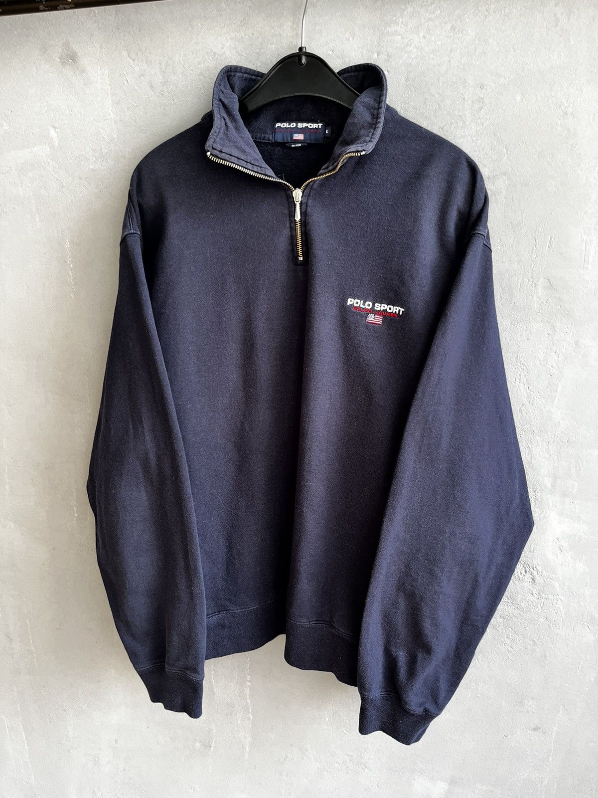 Polo Ralph Lauren × Ralph Lauren × Vintage Ralph Lauren Polo sport sweatshirt zip vintage 90s Size US L / EU 52-54 / 3 - 3 Thumbnail