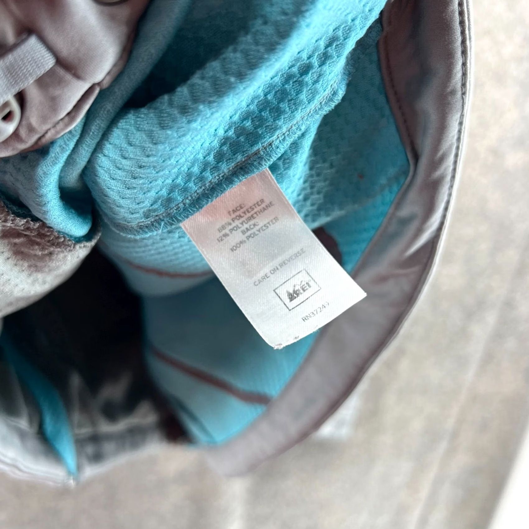 Vintage REI Jacket Women Large Gray Blue Full Zip Fleece Lined Outdoors Winter Size L / US 10 / IT 46 - 5 Thumbnail