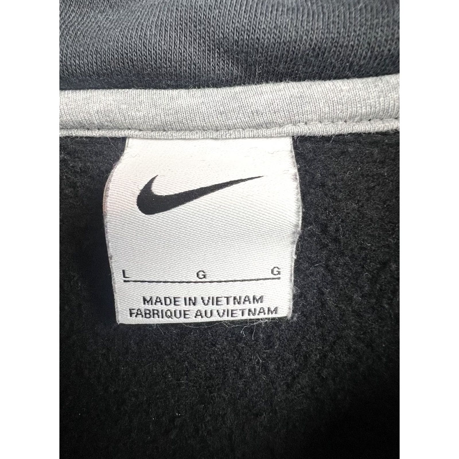 Nike Nike Sweatshirt Mens Large Black 1/4 Zip Fleece Mock Neck Kangaroo Pocket Swoosh Size US L / EU 52-54 / 3 - 3 Thumbnail