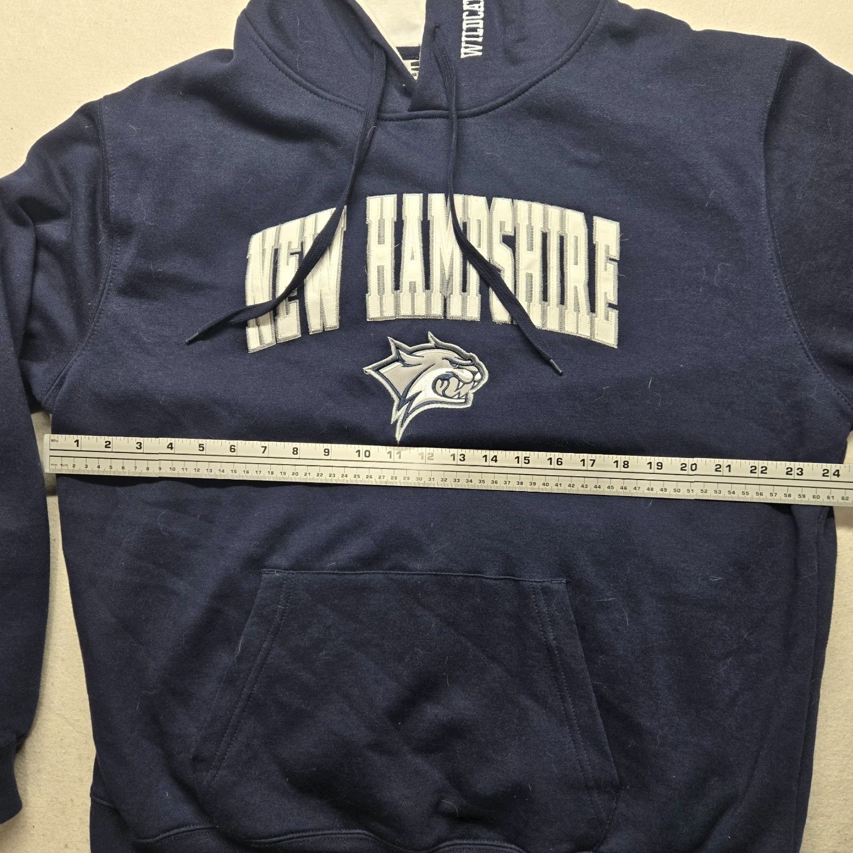 Vintage US Apparel Hoodie Adult XL Blue Pullover Hooded Sweatshirt Regular Fit Logo Graphic Print Pockets Hooded Sweatshirt White? Size XL / US 12-14 / IT 48-50 - 4 Thumbnail