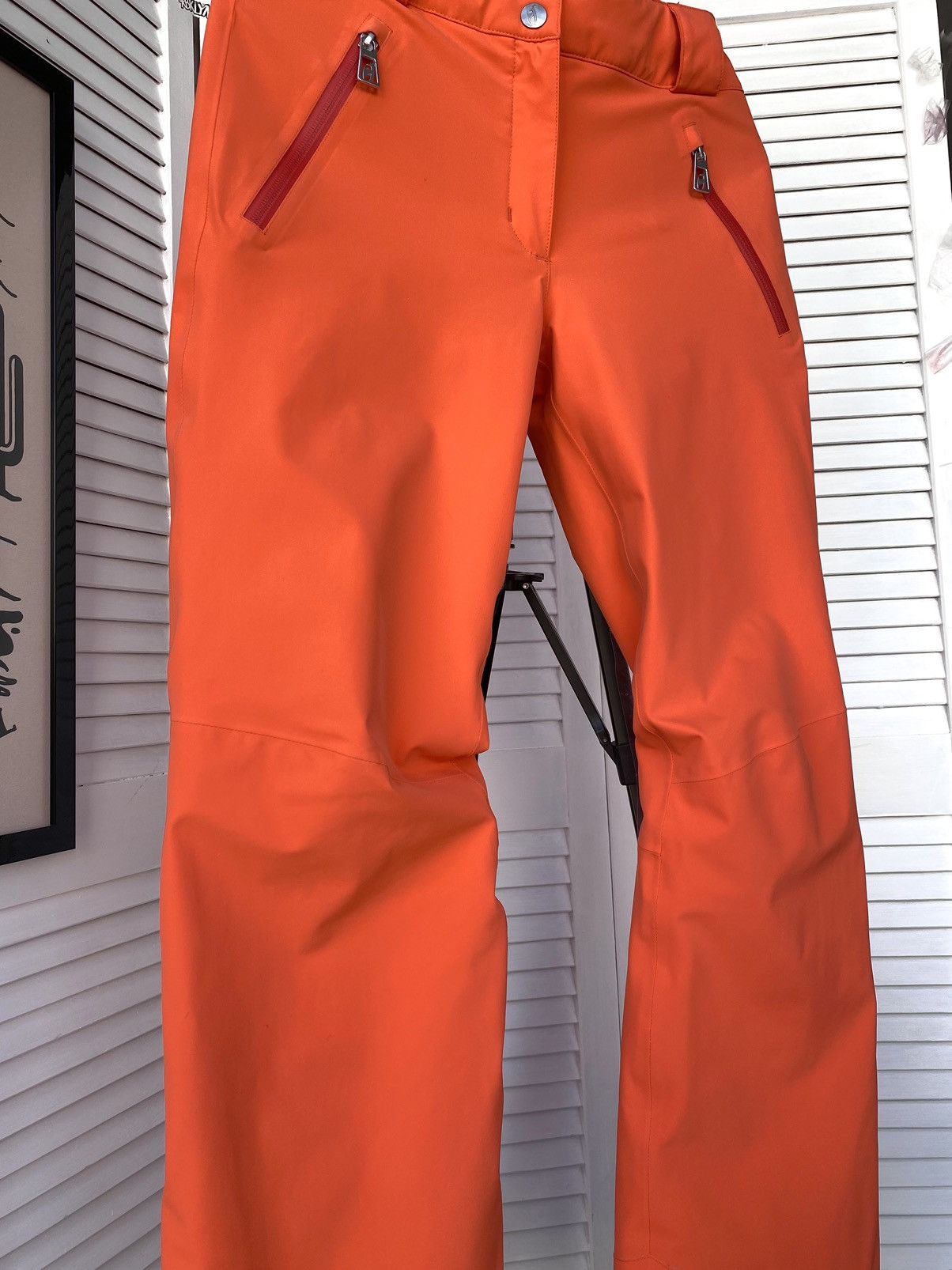 Designer Toni Sailer Premium Ski Snow Pants Orange RRP600$ Size 24" / US 00 / IT 34 - 9 Thumbnail