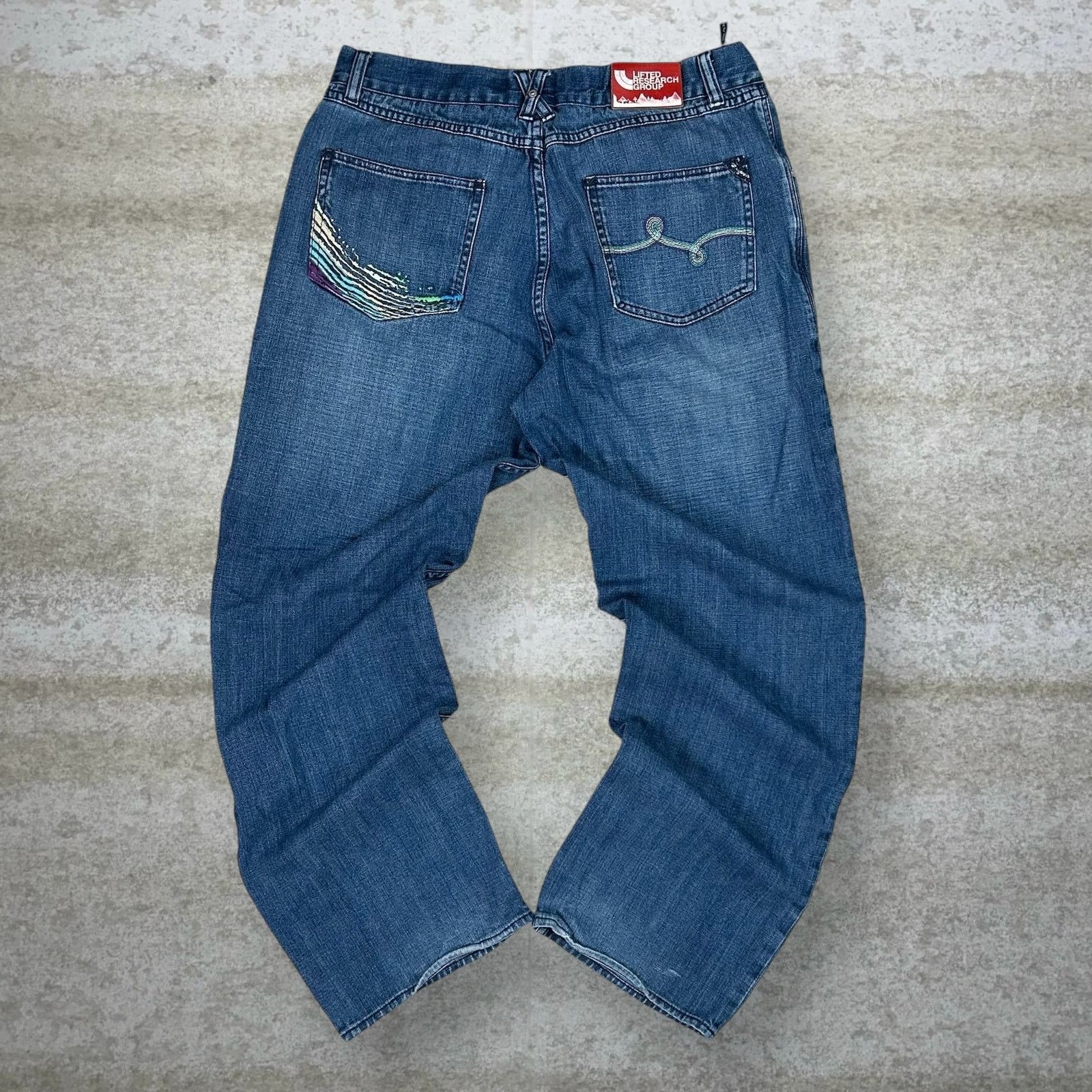 LRG Vintage Y2K LRG Skater Jeans 38x32 Baggy Wide Medium Wash Size US 38 / EU 54 - 1 Thumbnail