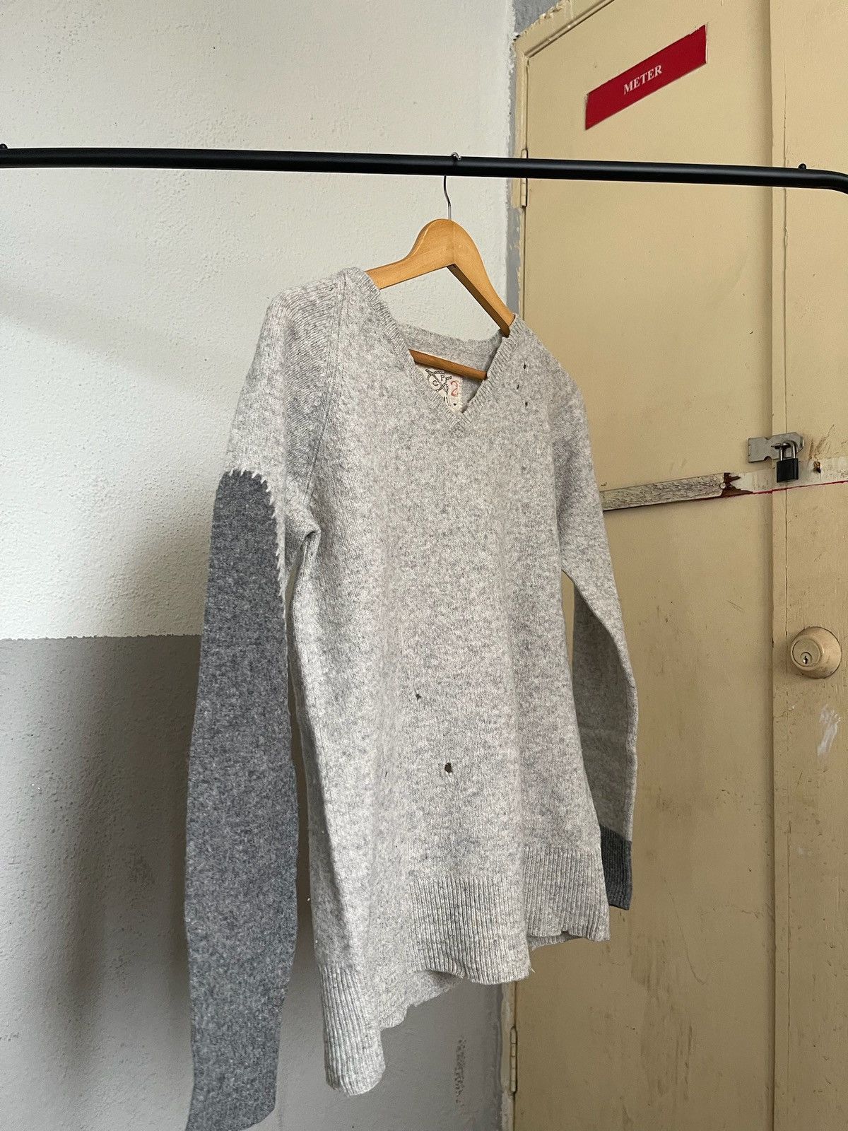 Japanese Brand × Kapital Kapital CPO Wool Bullet Holes Knitwear Size US M / EU 48-50 / 2 - 2 Thumbnail