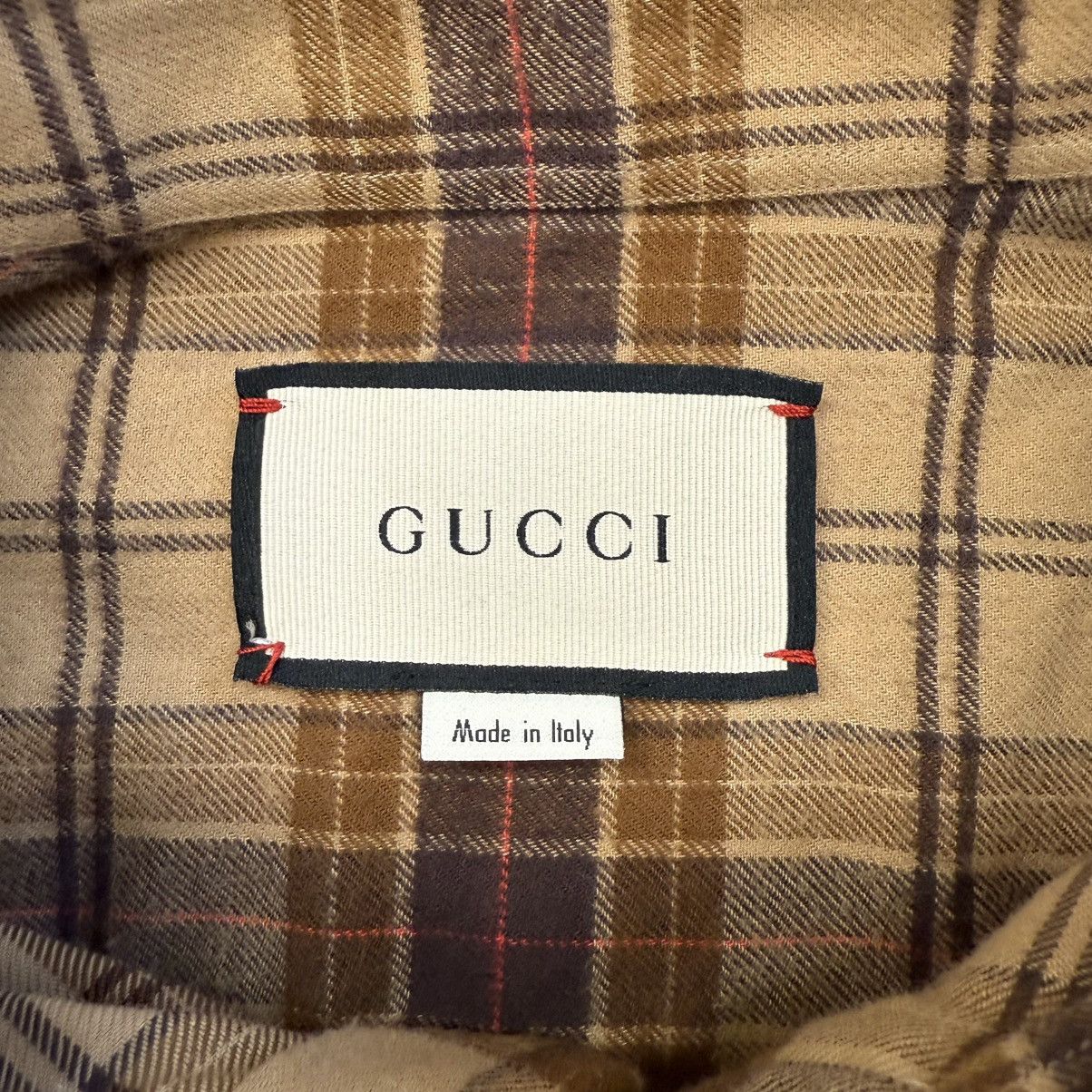 Gucci Gucci G Logo Plaid Long Sleeve Shirt Size XL (52) Size US XL / EU 56 / 4 - 4 Thumbnail