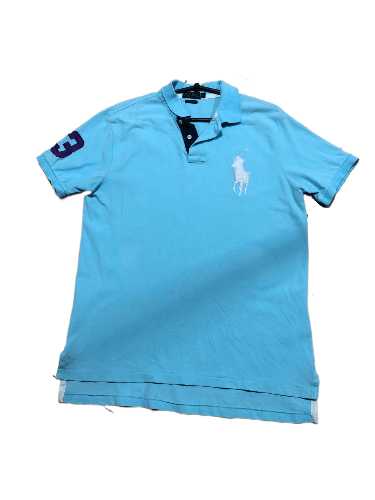 Polo Ralph Lauren Vintage Polo Ralph Lauren Custom Fit Polo Size L Size US L / EU 52-54 / 3 - 1 Thumbnail