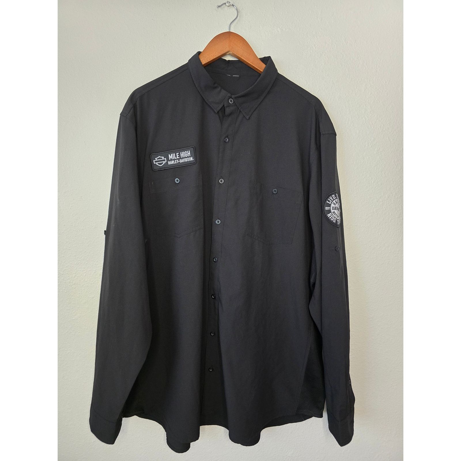 Harley Davidson Harley Davidson Button Up Mile High Ventilated XL Shirt Size US XL / EU 56 / 4 - 1 Thumbnail