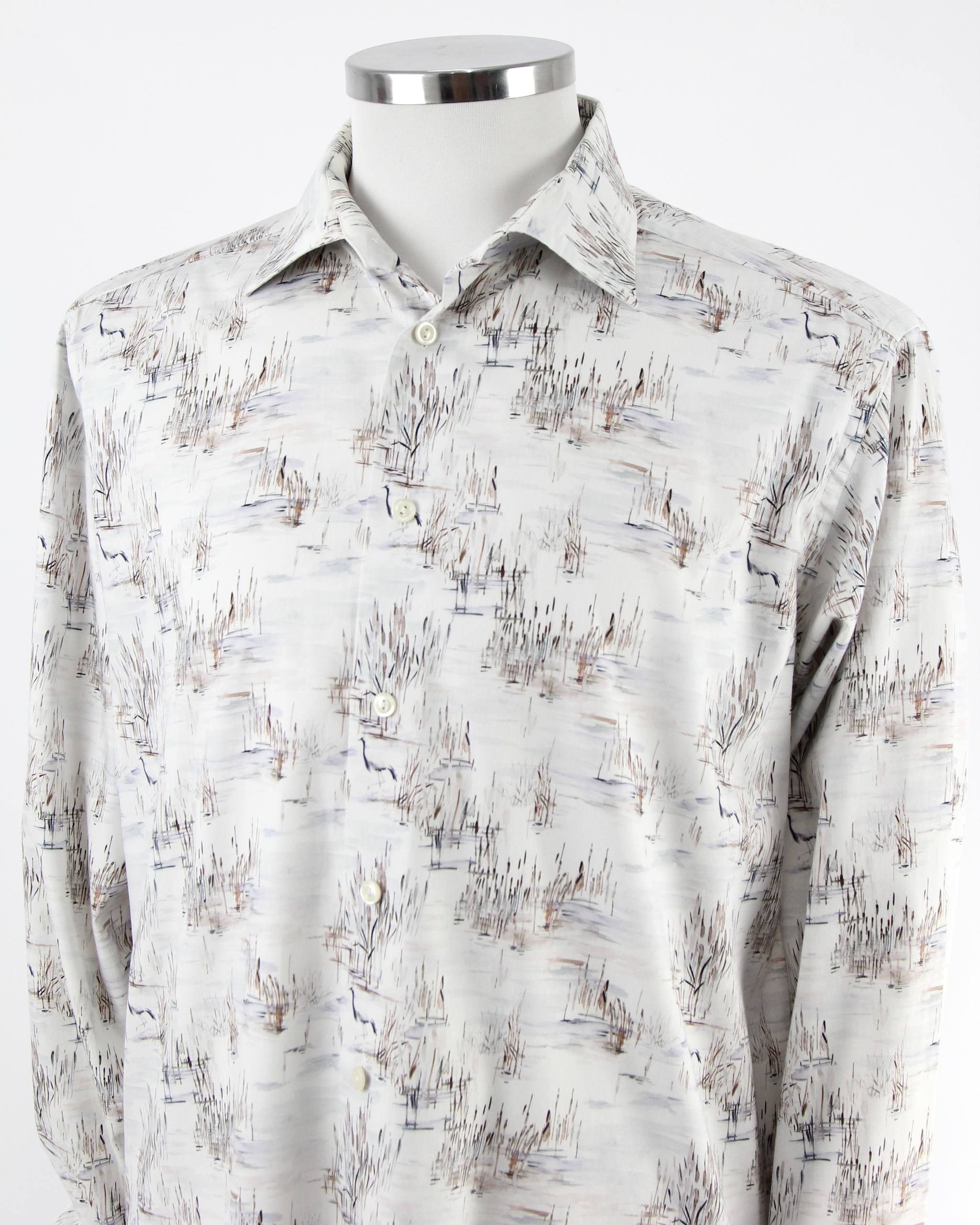 Eton ETON Slim shirt with pattern Size US XL / EU 56 / 4 - 4 Thumbnail