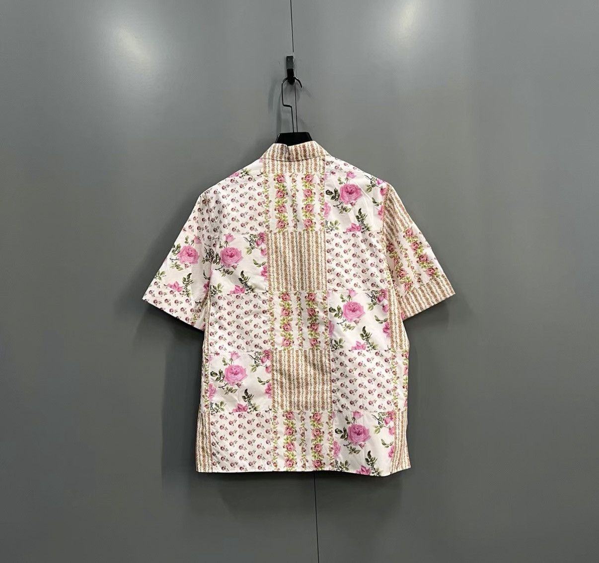 Dior Dior Floral Stripe Spliced Short-sleeve Shirt J41 Size US M / EU 48-50 / 2 - 2 Thumbnail